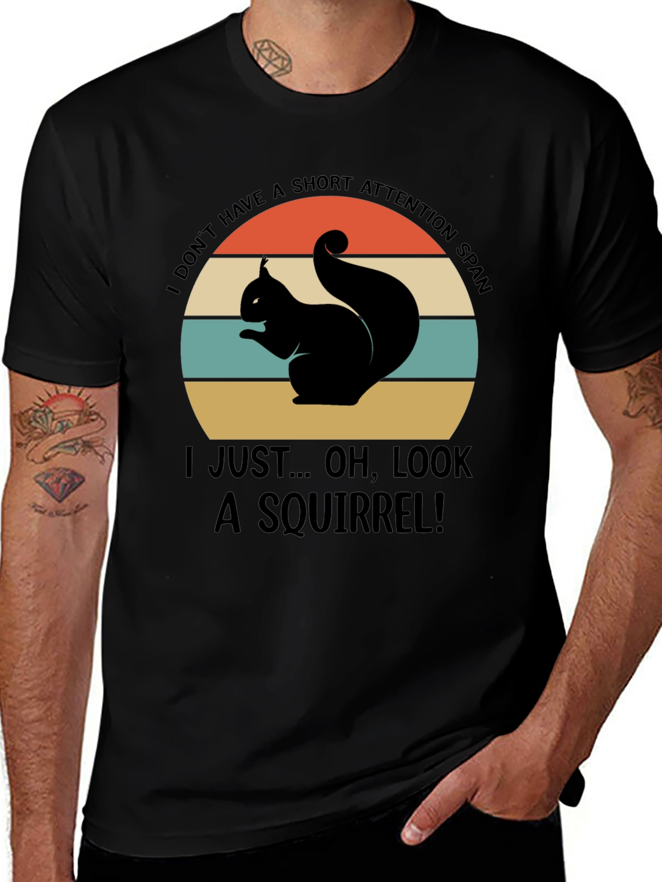 Squirrel Attention Span Graphic Tee