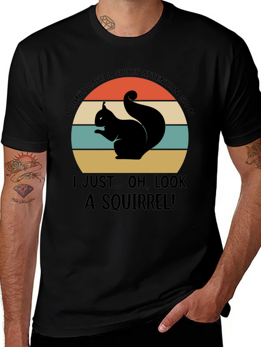 Squirrel Attention Span Graphic Tee
