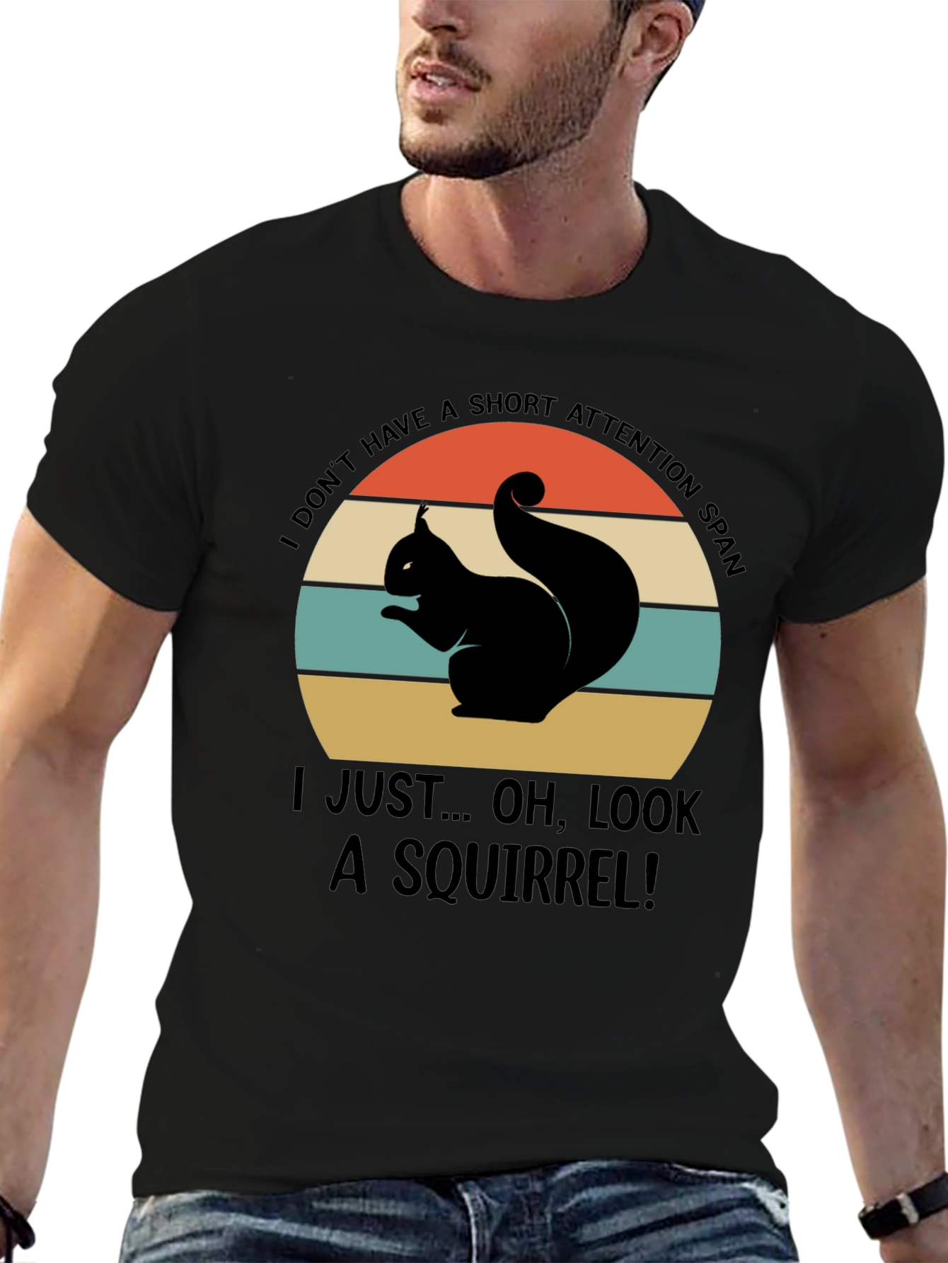 Squirrel Attention Span Graphic Tee