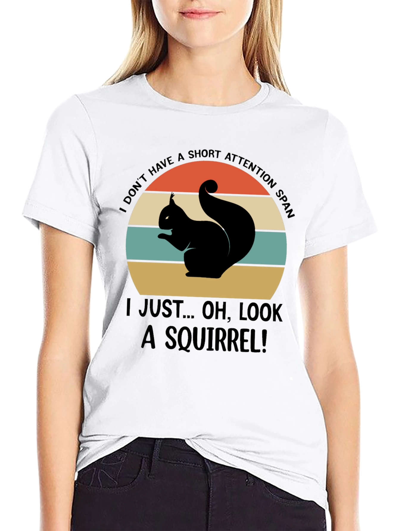 Squirrel Attention Span Graphic Tee