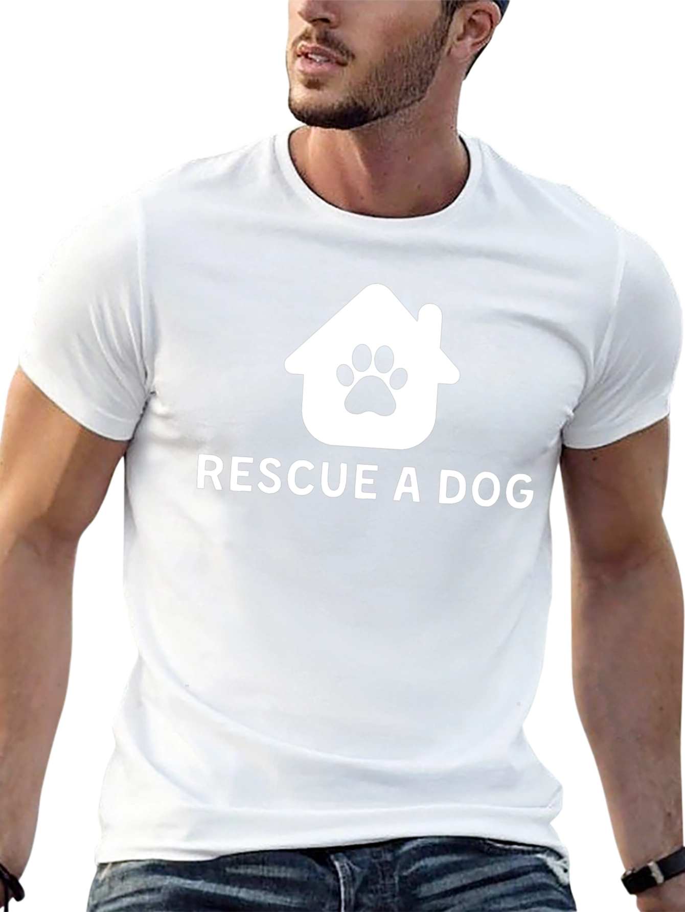 Rescue A Dog T-Shirt | Animal Lover Tee