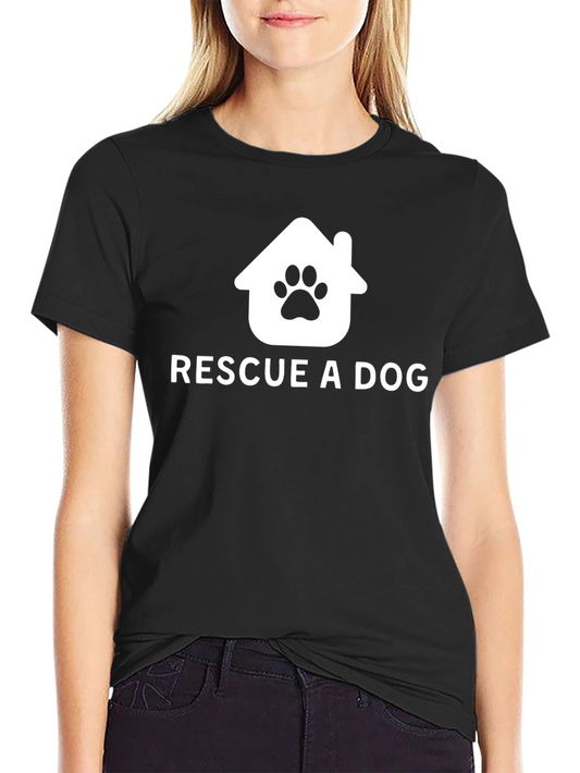 Rescue A Dog T-Shirt | Animal Lover Tee
