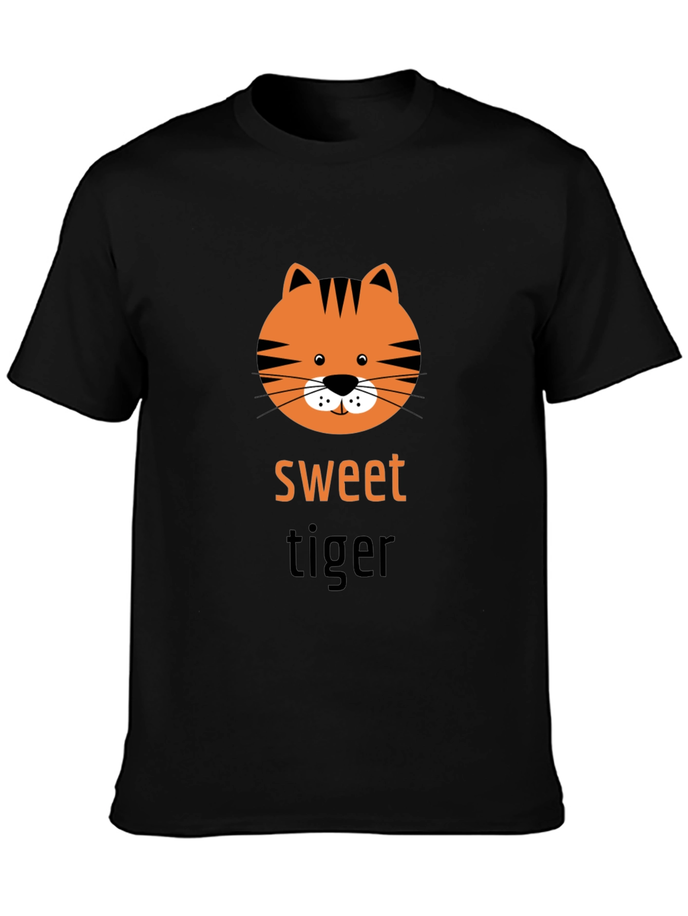 Sweet Tiger Graphic Tee - Trendy Unisex T-Shirt
