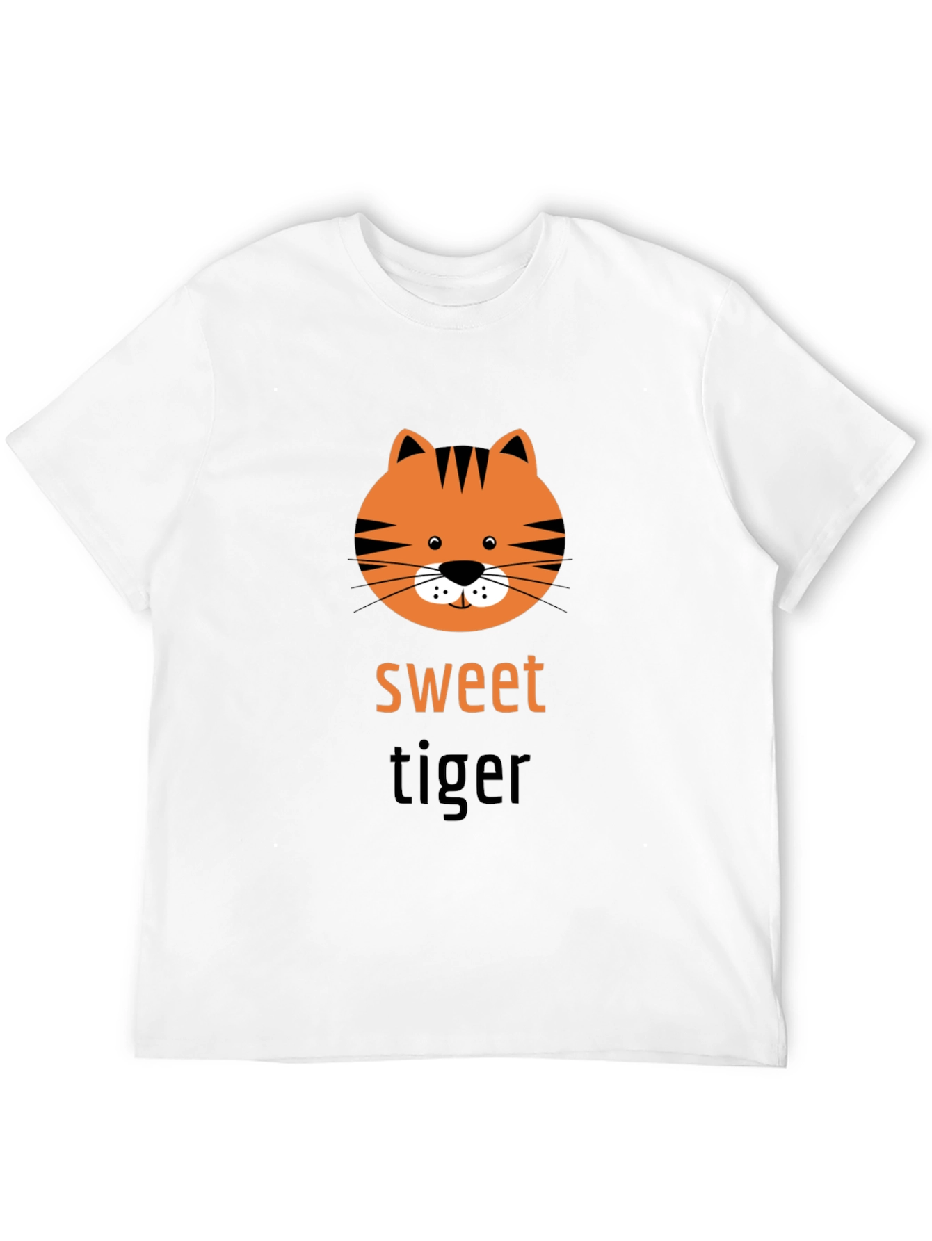 Sweet Tiger Graphic Tee - Trendy Unisex T-Shirt
