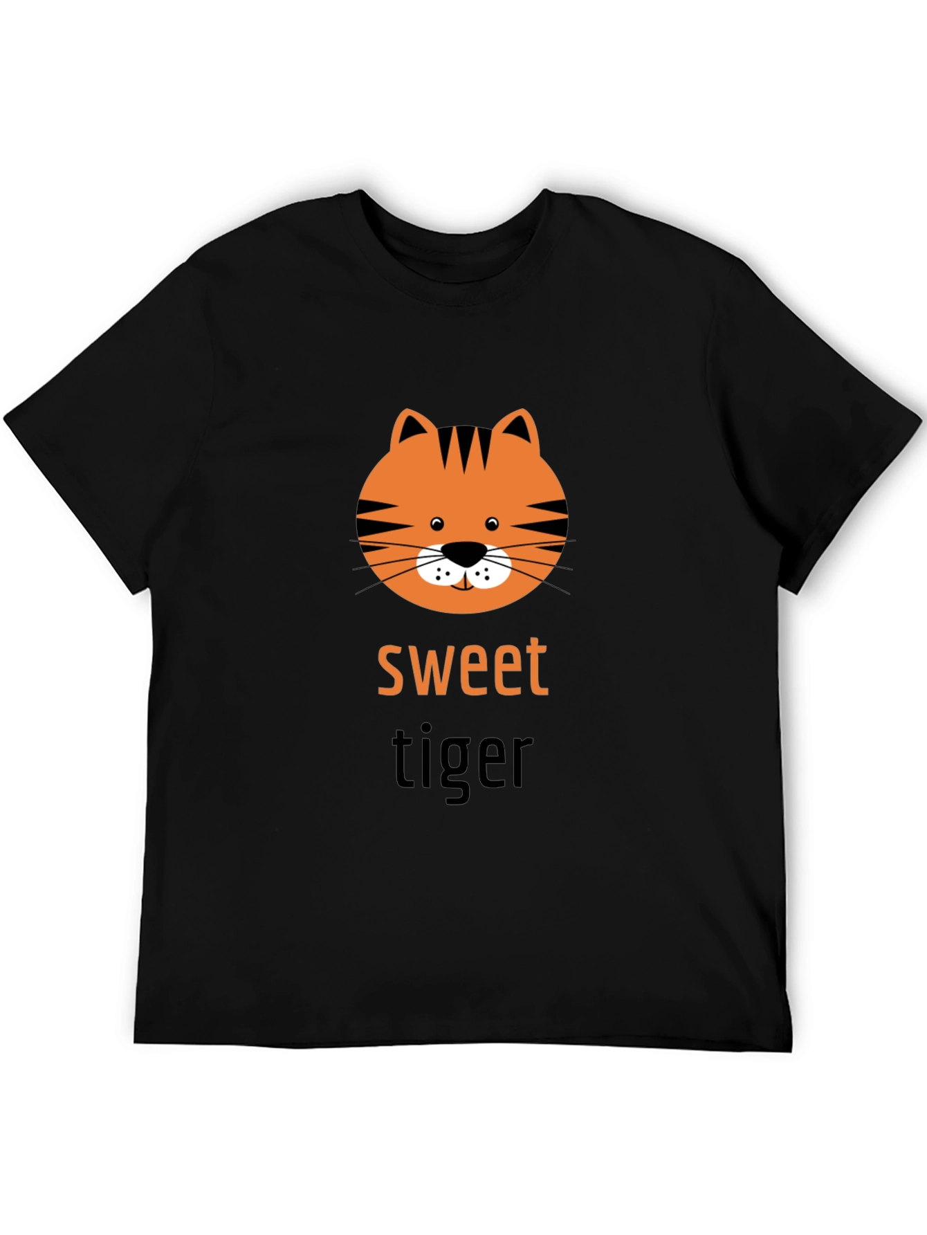 Sweet Tiger Graphic Tee - Trendy Unisex T-Shirt