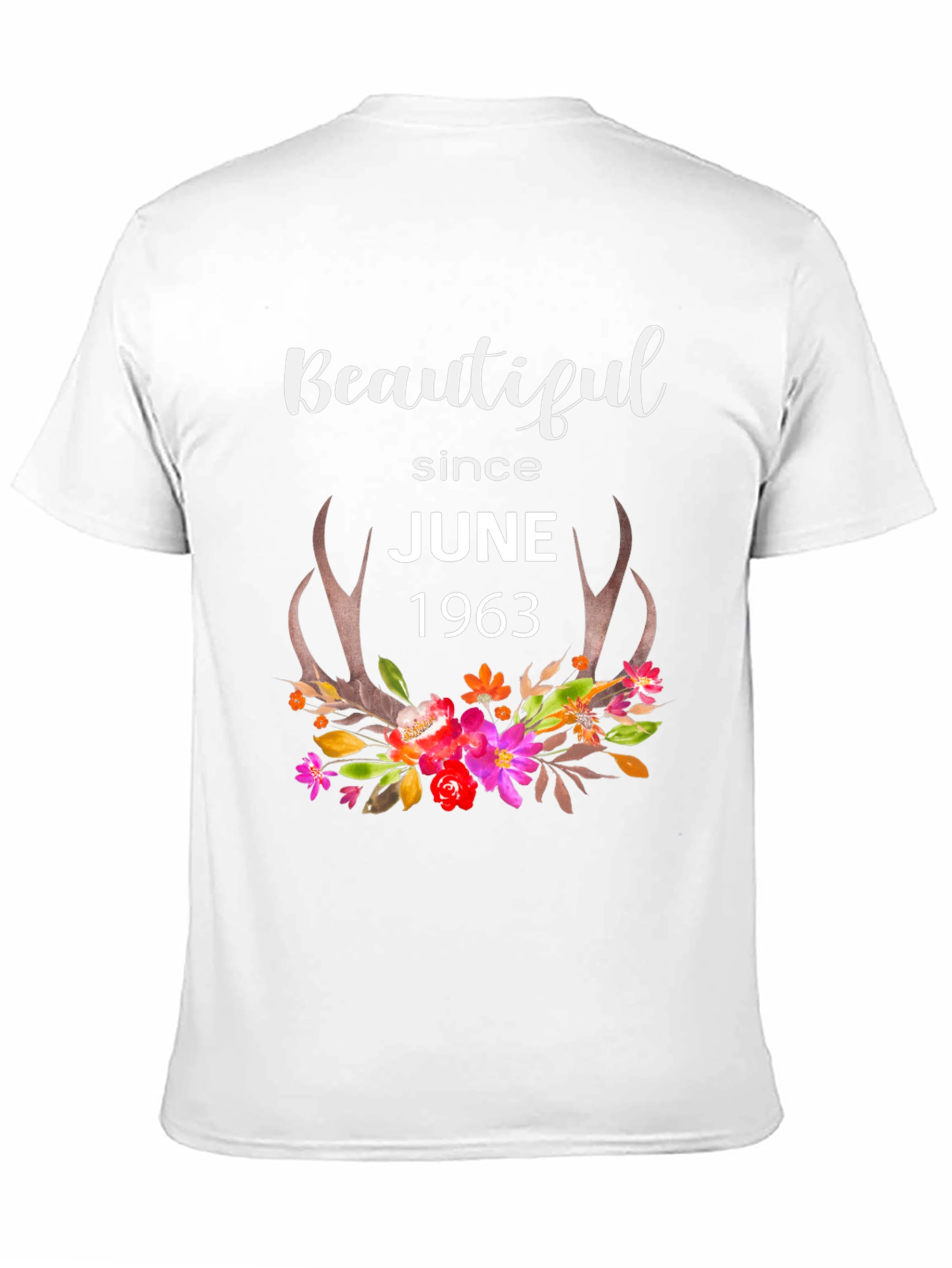 Beautiful Since June 1963 Black Graphic T-Shirt