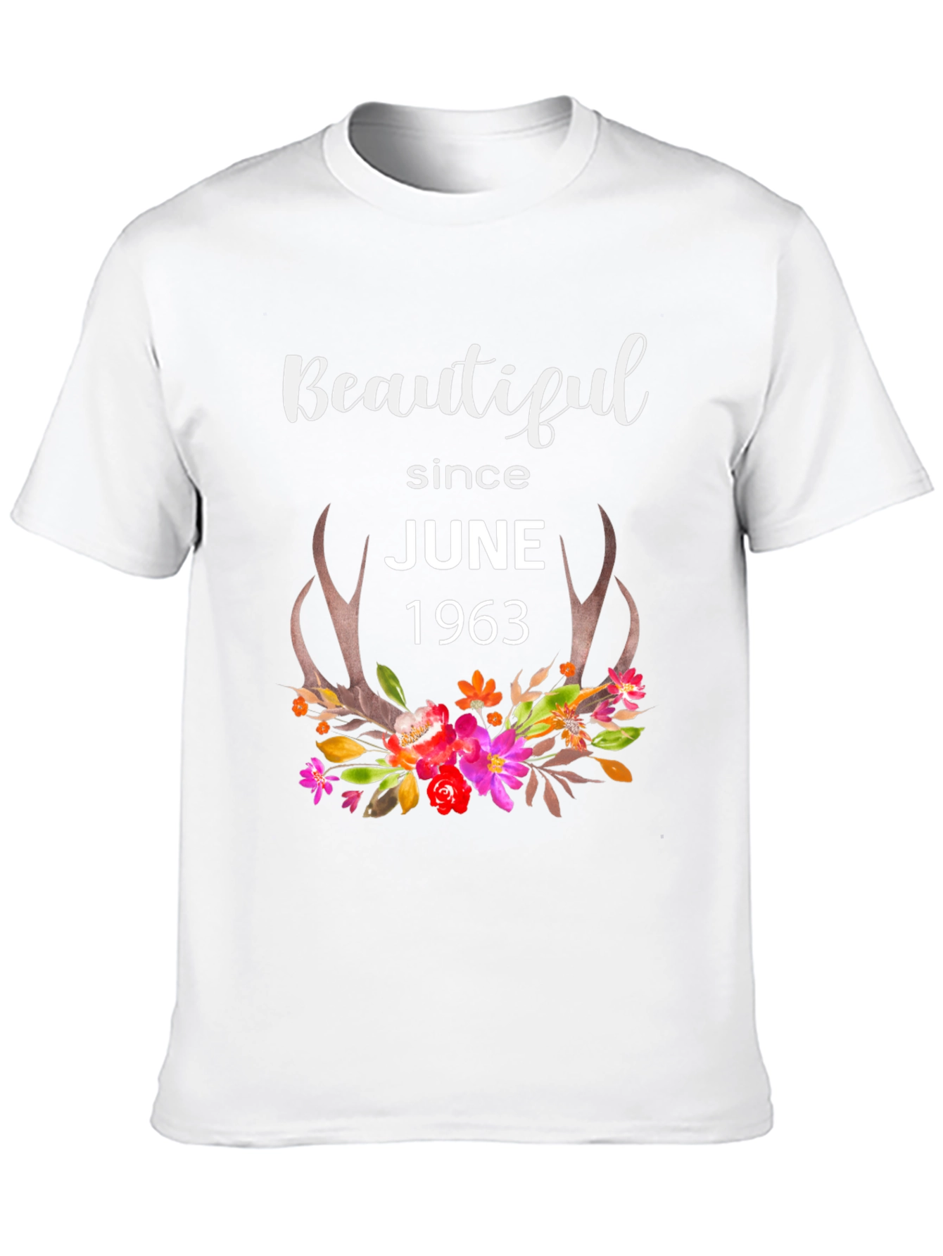 Beautiful Since June 1963 Black Graphic T-Shirt