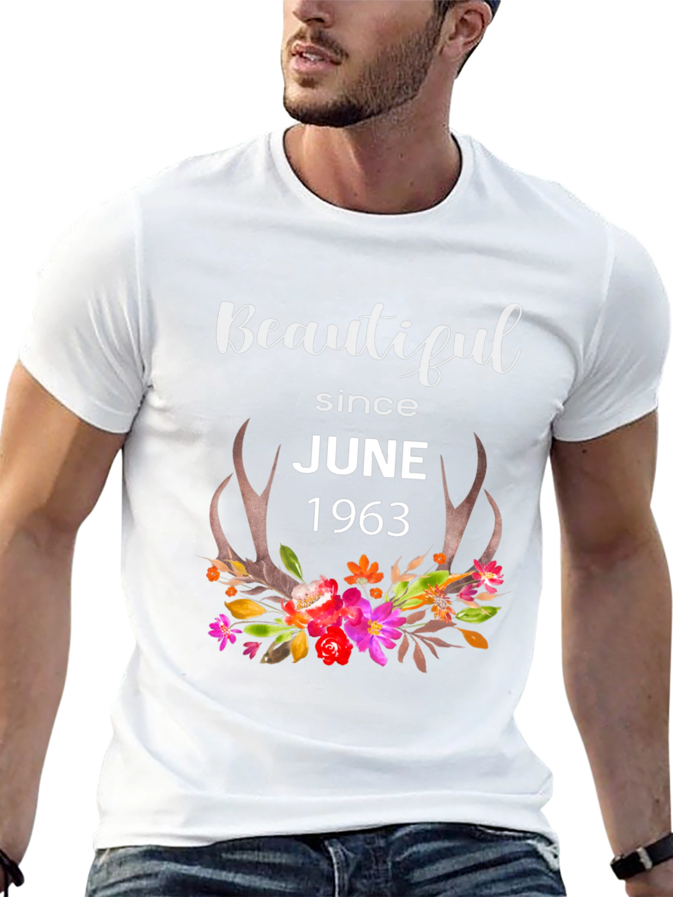 Beautiful Since June 1963 Black Graphic T-Shirt