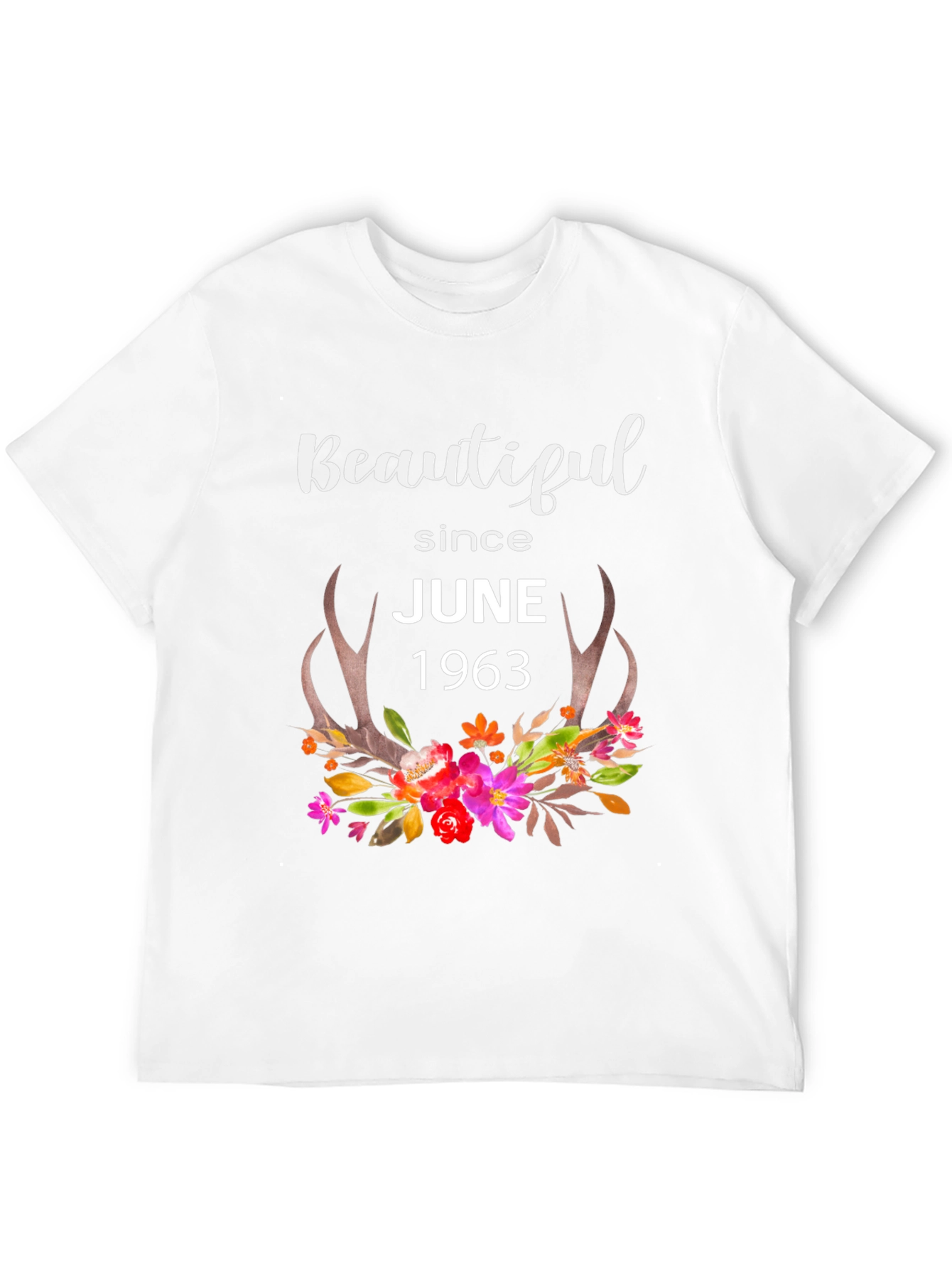 Beautiful Since June 1963 Black Graphic T-Shirt