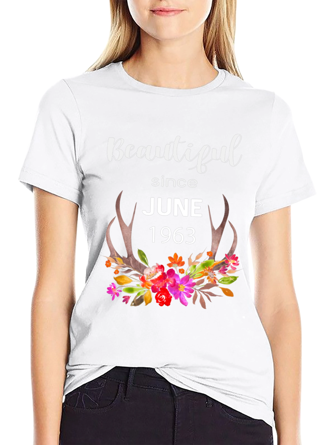 Beautiful Since June 1963 Black Graphic T-Shirt