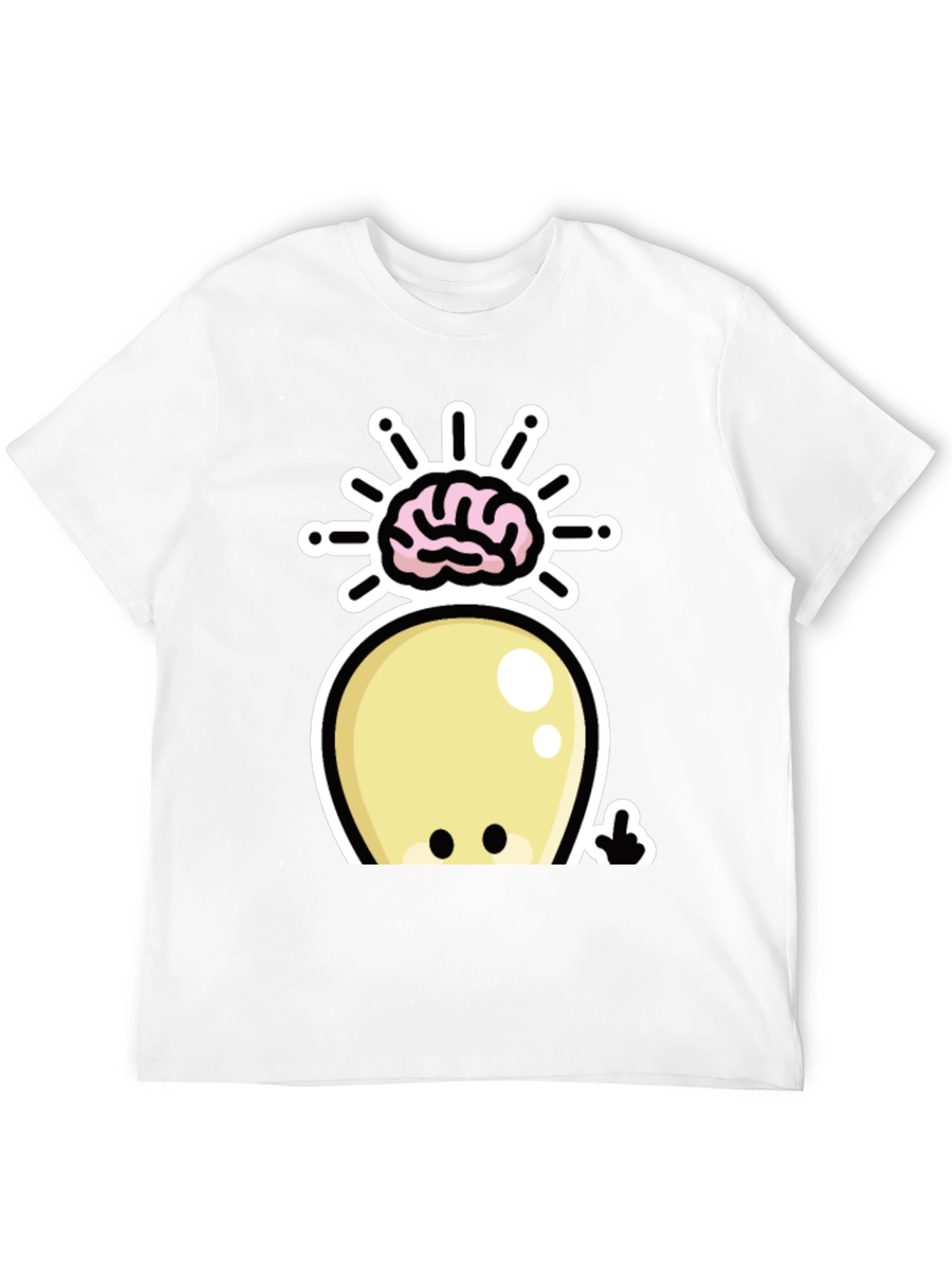 Brainy Alien Graphic T-Shirt