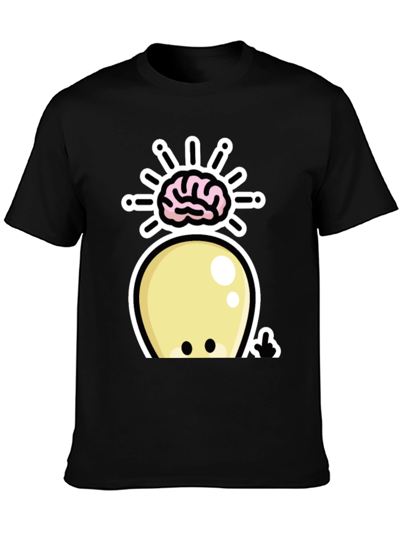 Brainy Alien Graphic T-Shirt