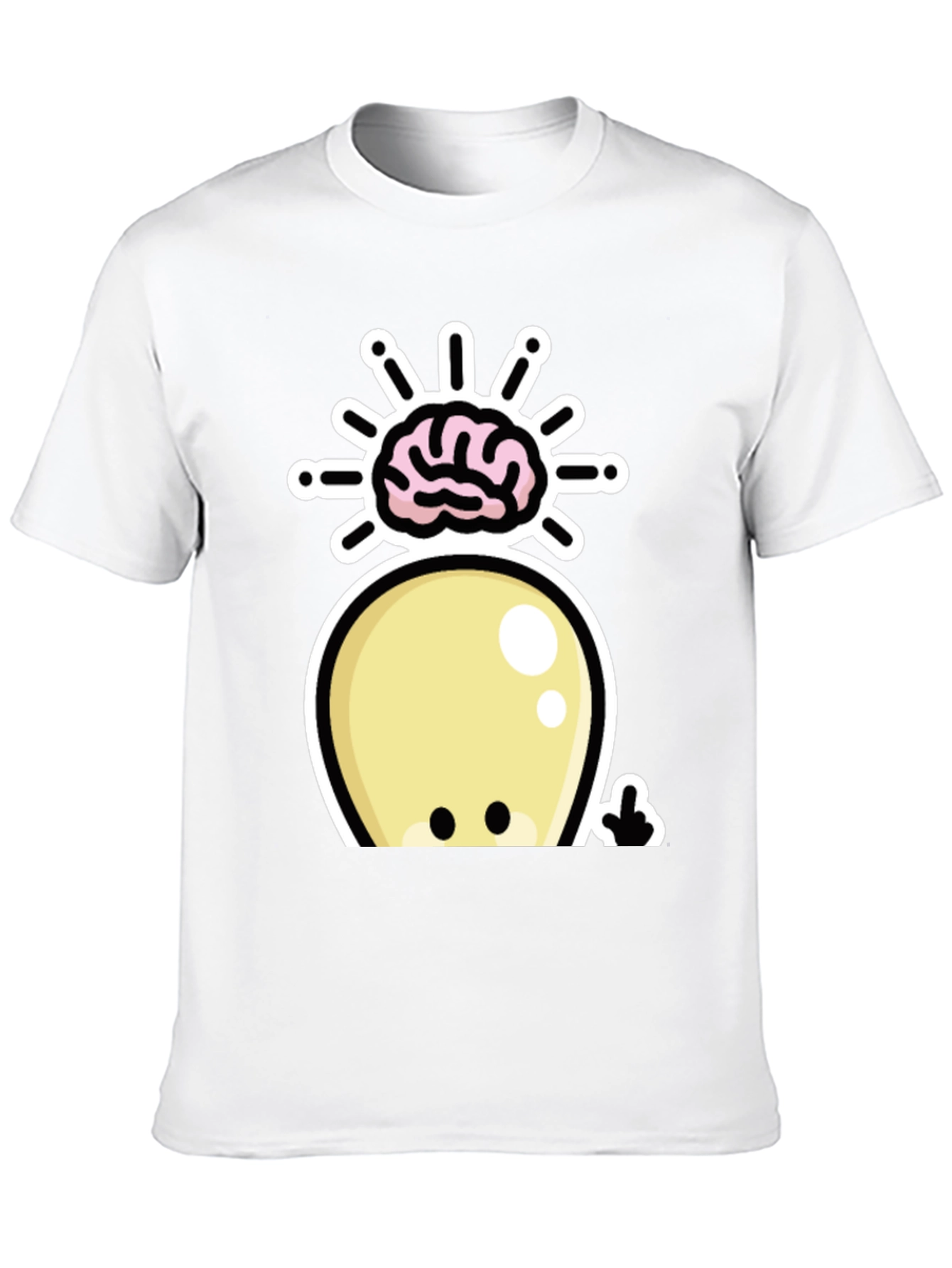 Brainy Alien Graphic T-Shirt