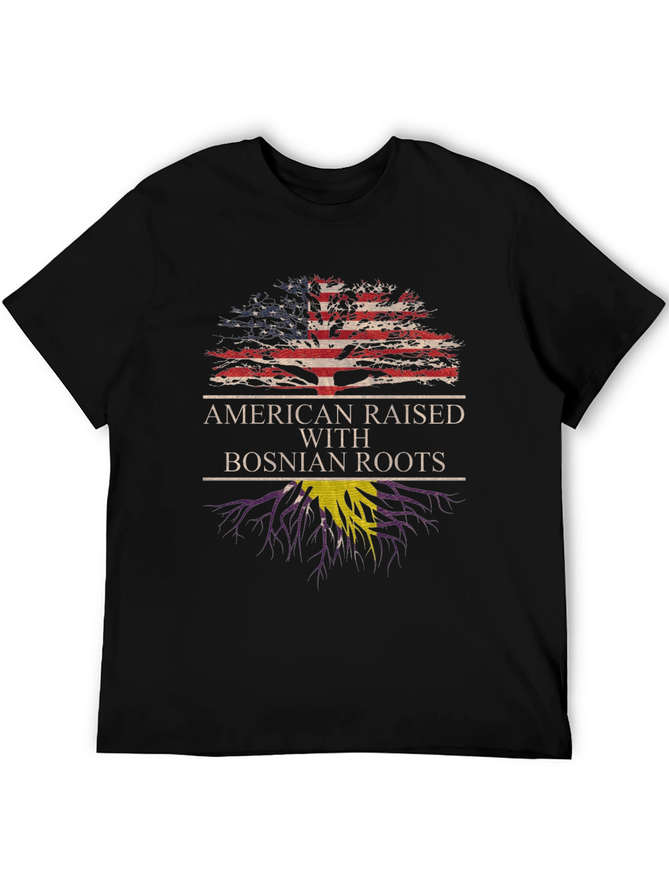 American Raised Bosnian Roots T-Shirt