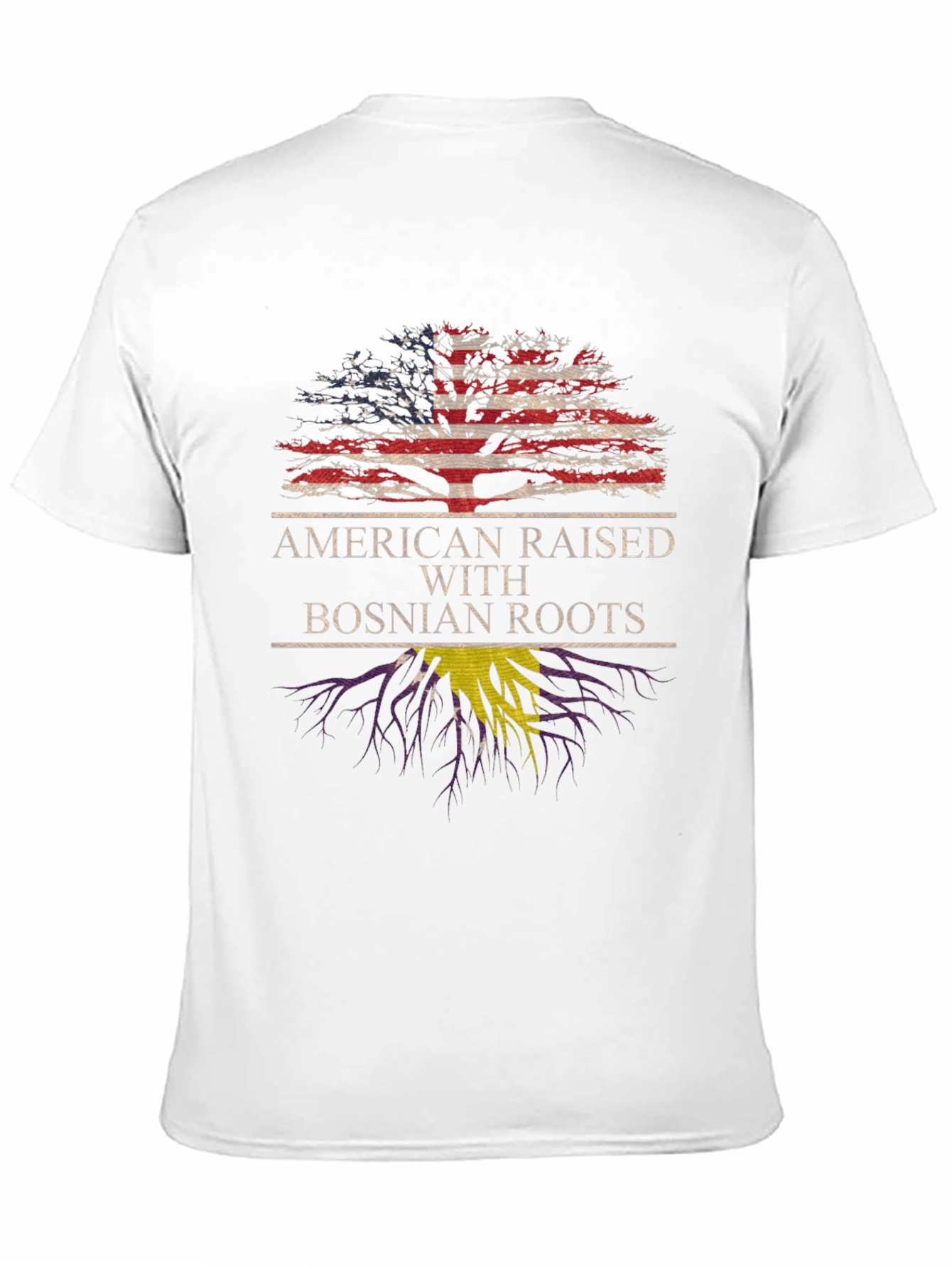 American Raised Bosnian Roots T-Shirt