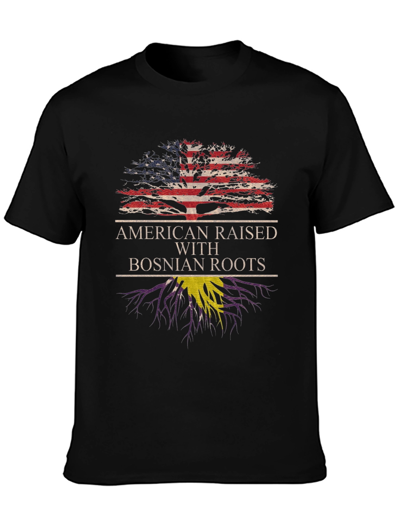 American Raised Bosnian Roots T-Shirt