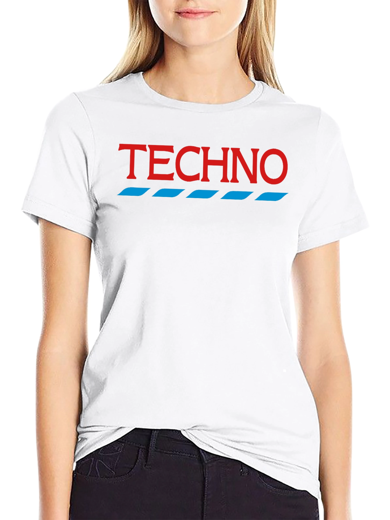Techno Graphic Tee - Modern Minimalist Shirt