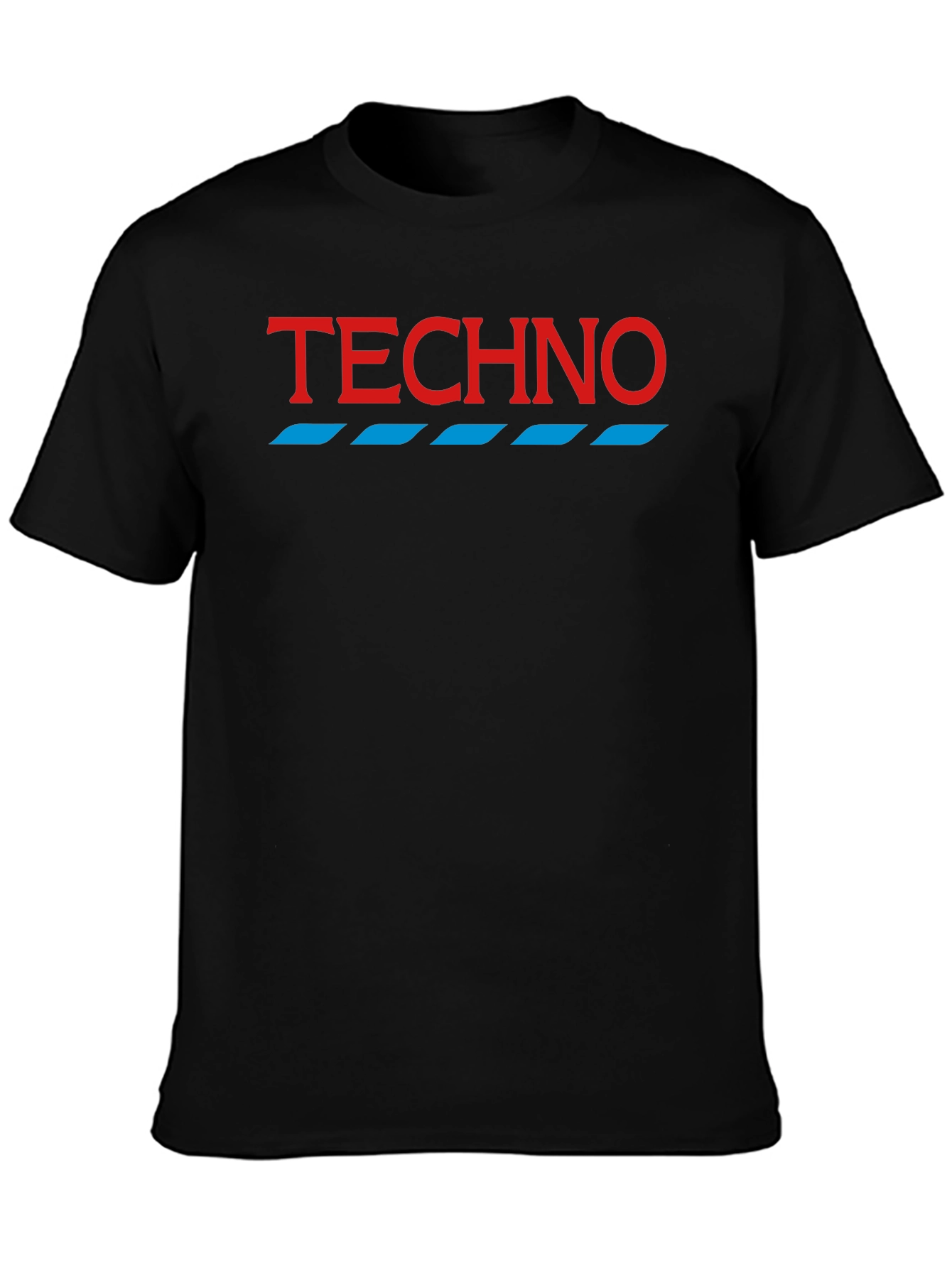 Techno Graphic Tee - Modern Minimalist Shirt