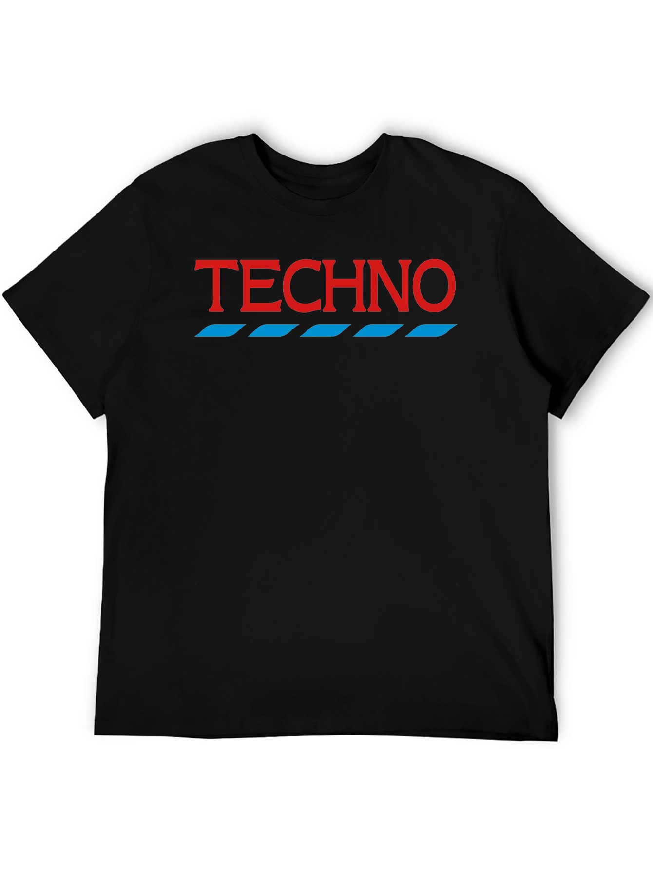 Techno Graphic Tee - Modern Minimalist Shirt