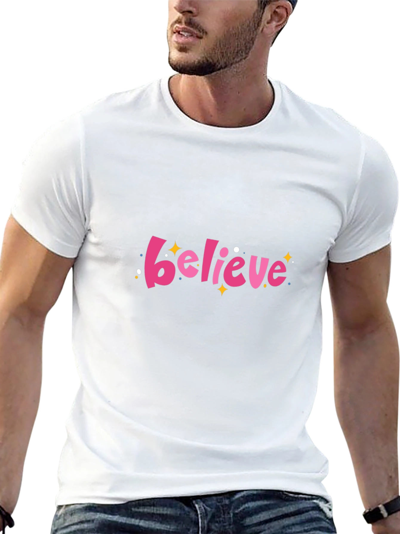 Believe Graphic Black T-Shirt
