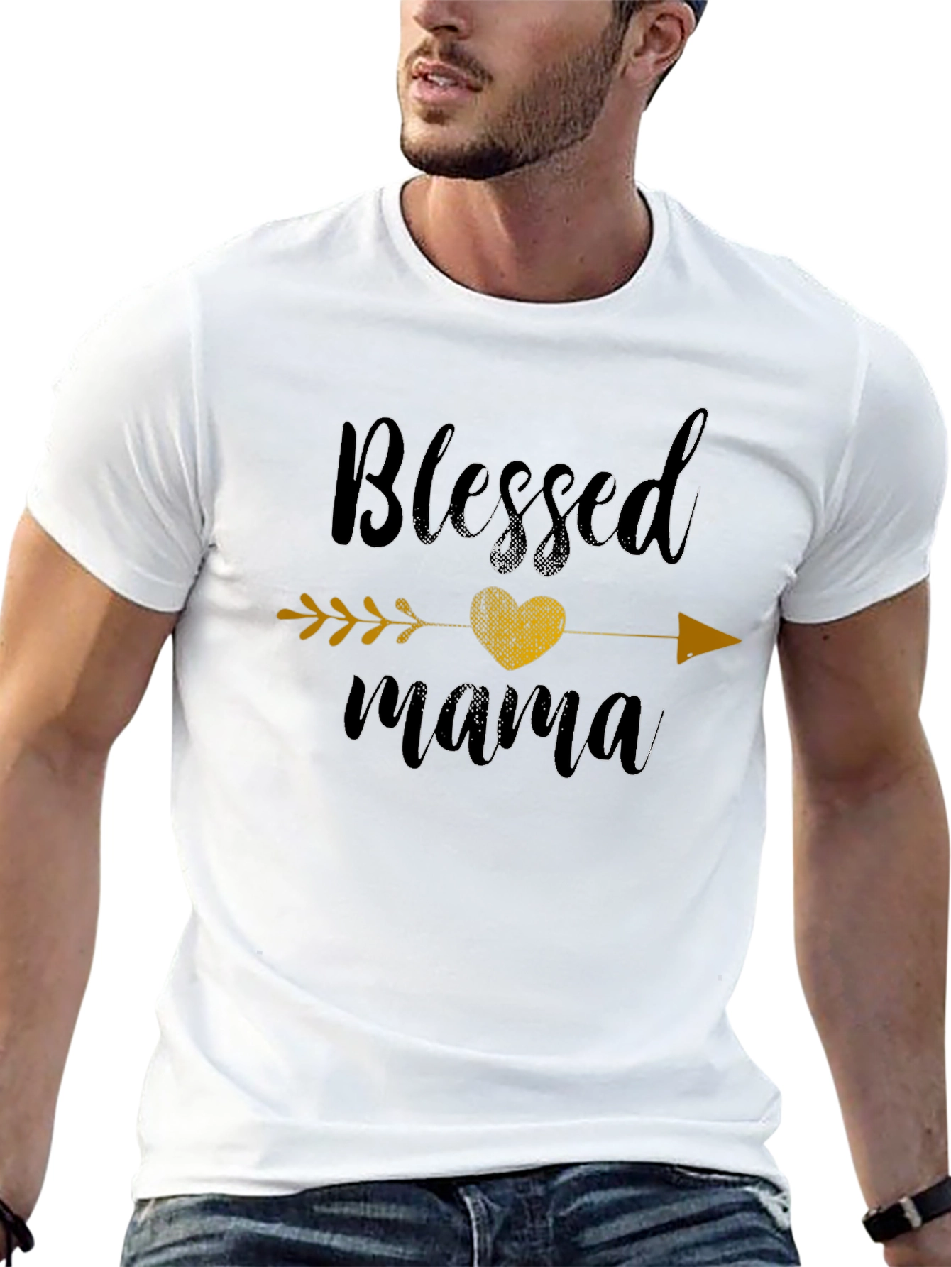 Blessed Mama T-Shirt - Arrow Heart Graphic Tee