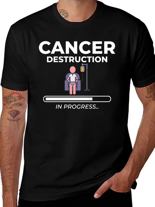 Cancer Destruction in Progress Black T-Shirt