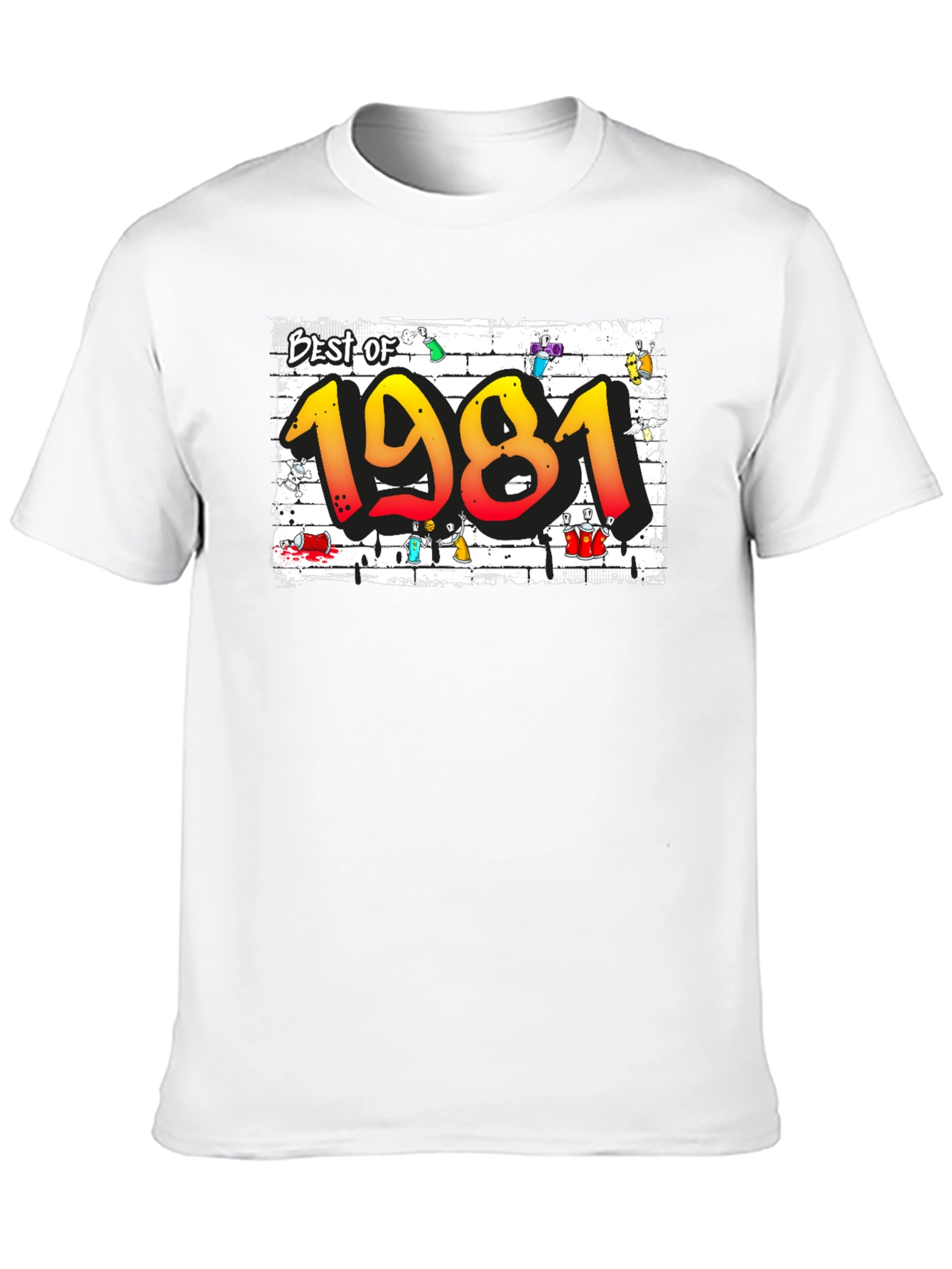 Best of 1981 Graffiti Style Graphic T-Shirt