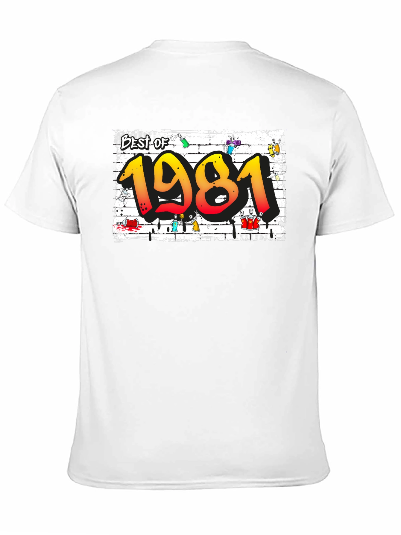 Best of 1981 Graffiti Style Graphic T-Shirt