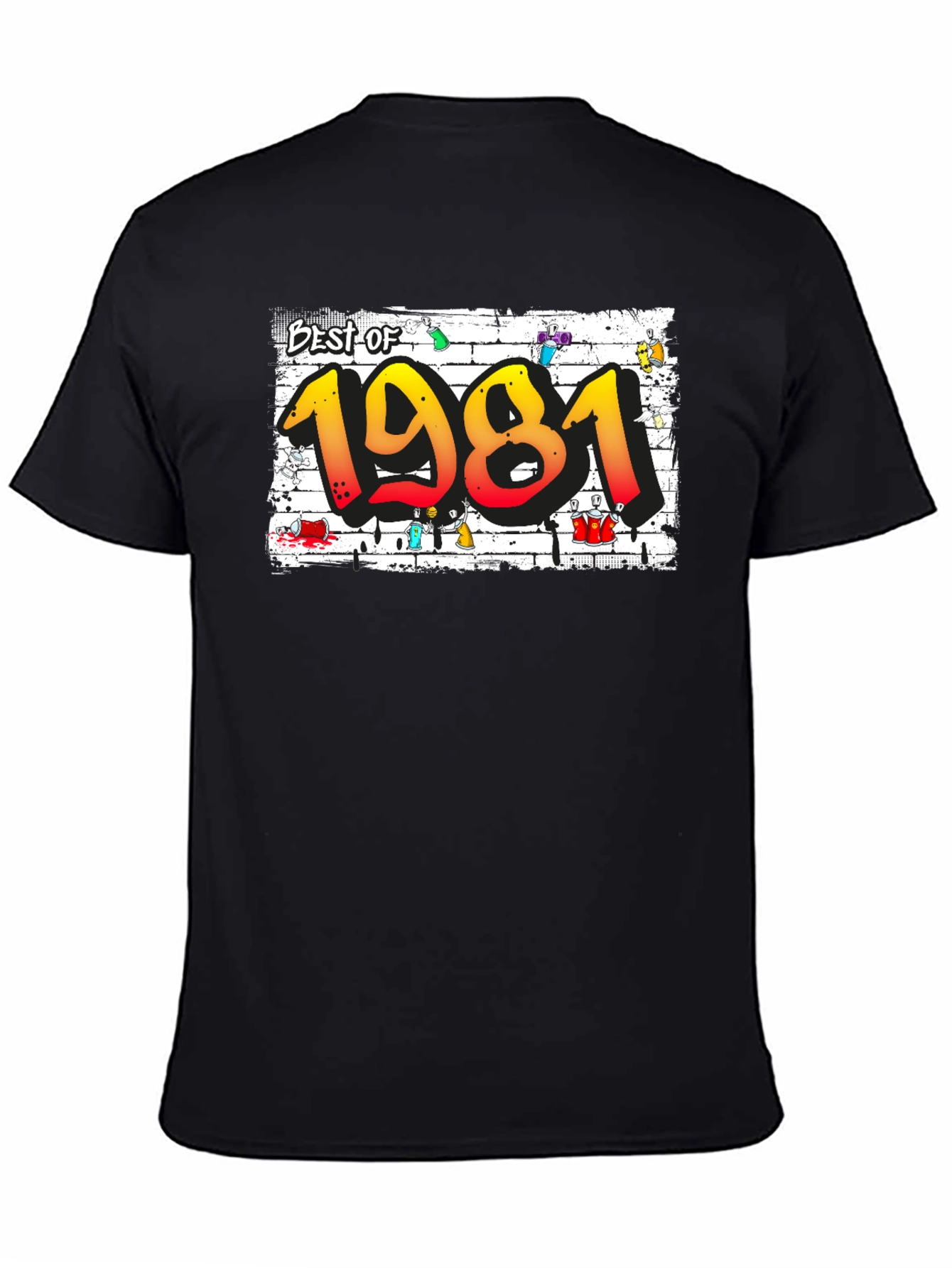 Best of 1981 Graffiti Style Graphic T-Shirt