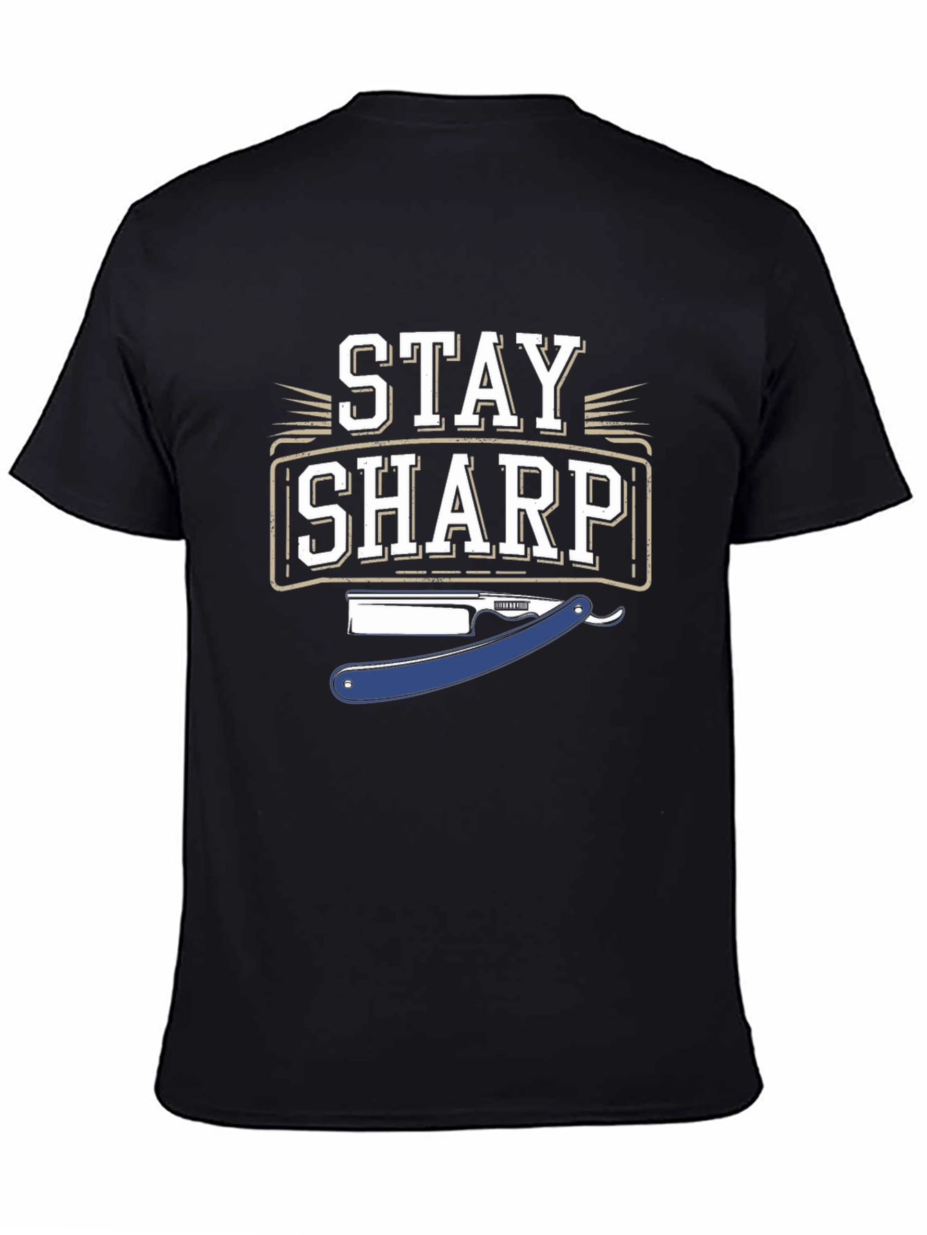Stay Sharp Graphic T-Shirt - Black