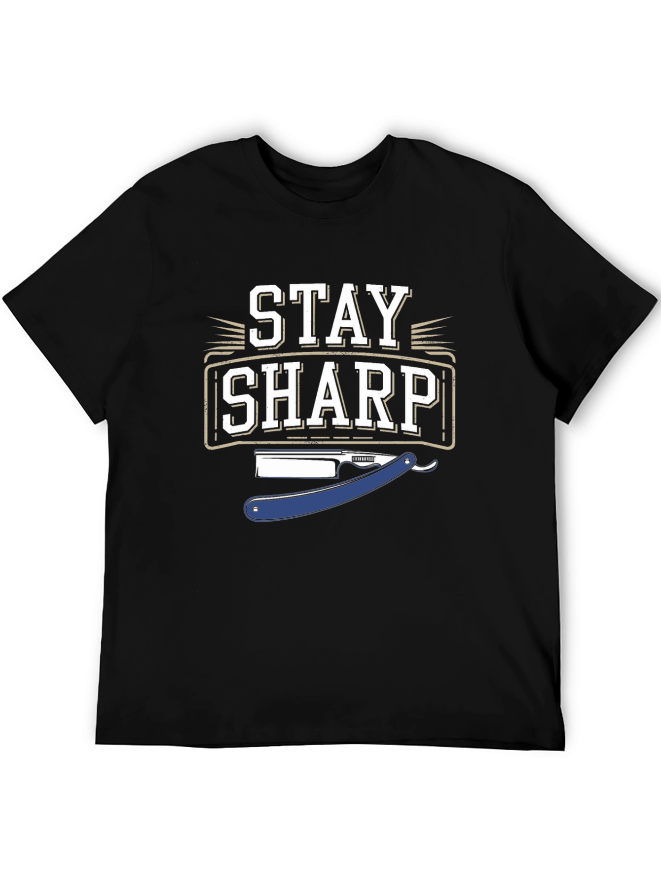 Stay Sharp Graphic T-Shirt - Black