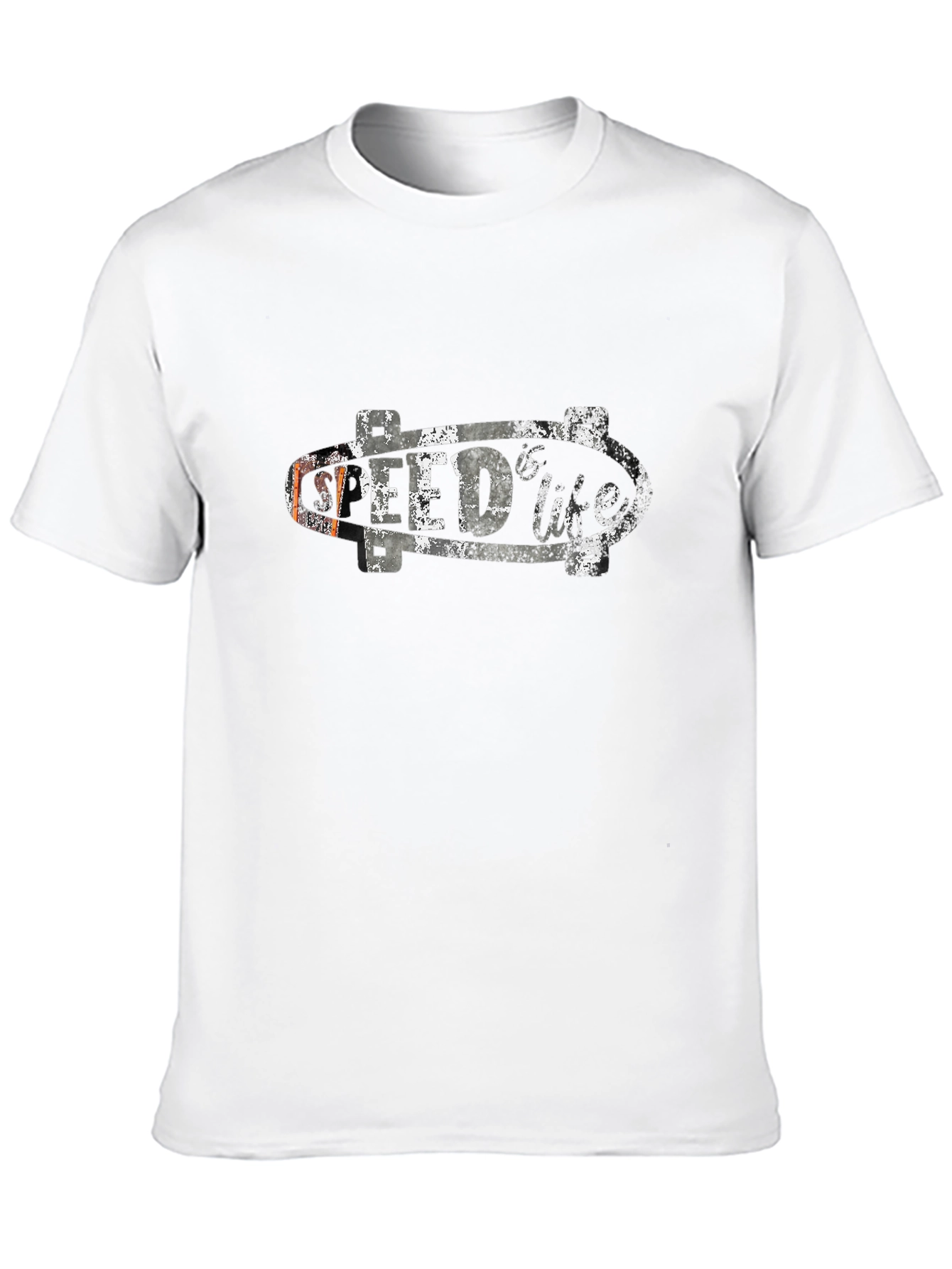 Speed Life Skateboard Graphic Black T-Shirt