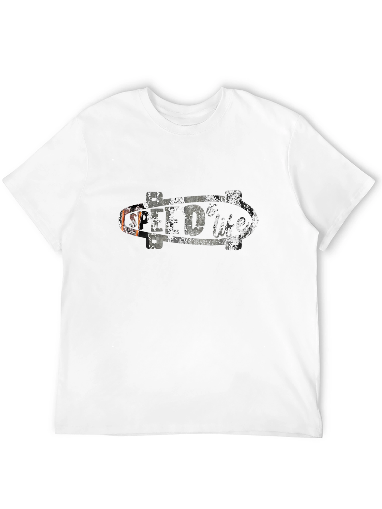 Speed Life Skateboard Graphic Black T-Shirt
