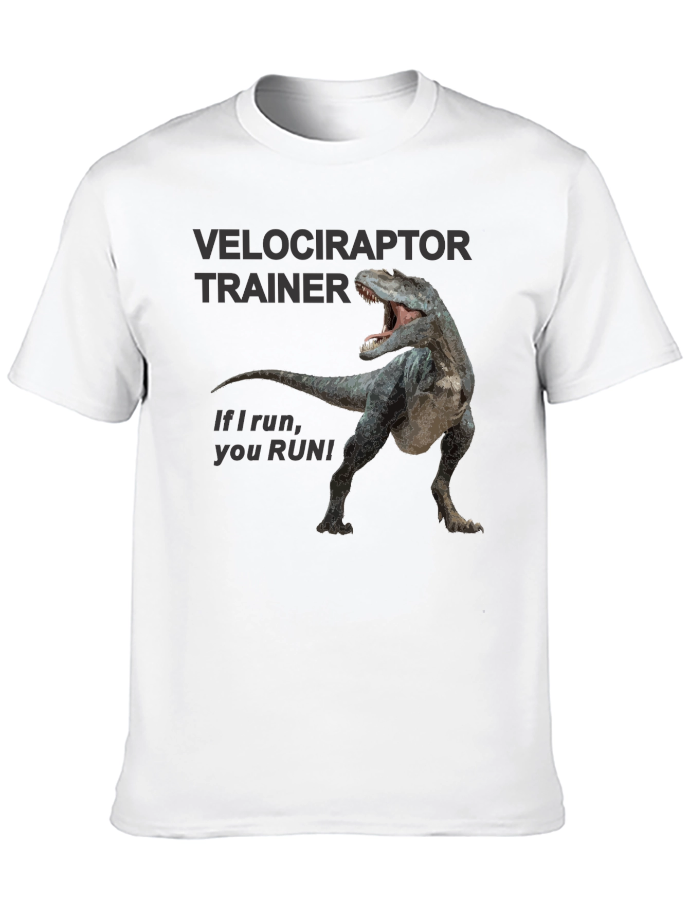 Velociraptor Trainer Black T-Shirt