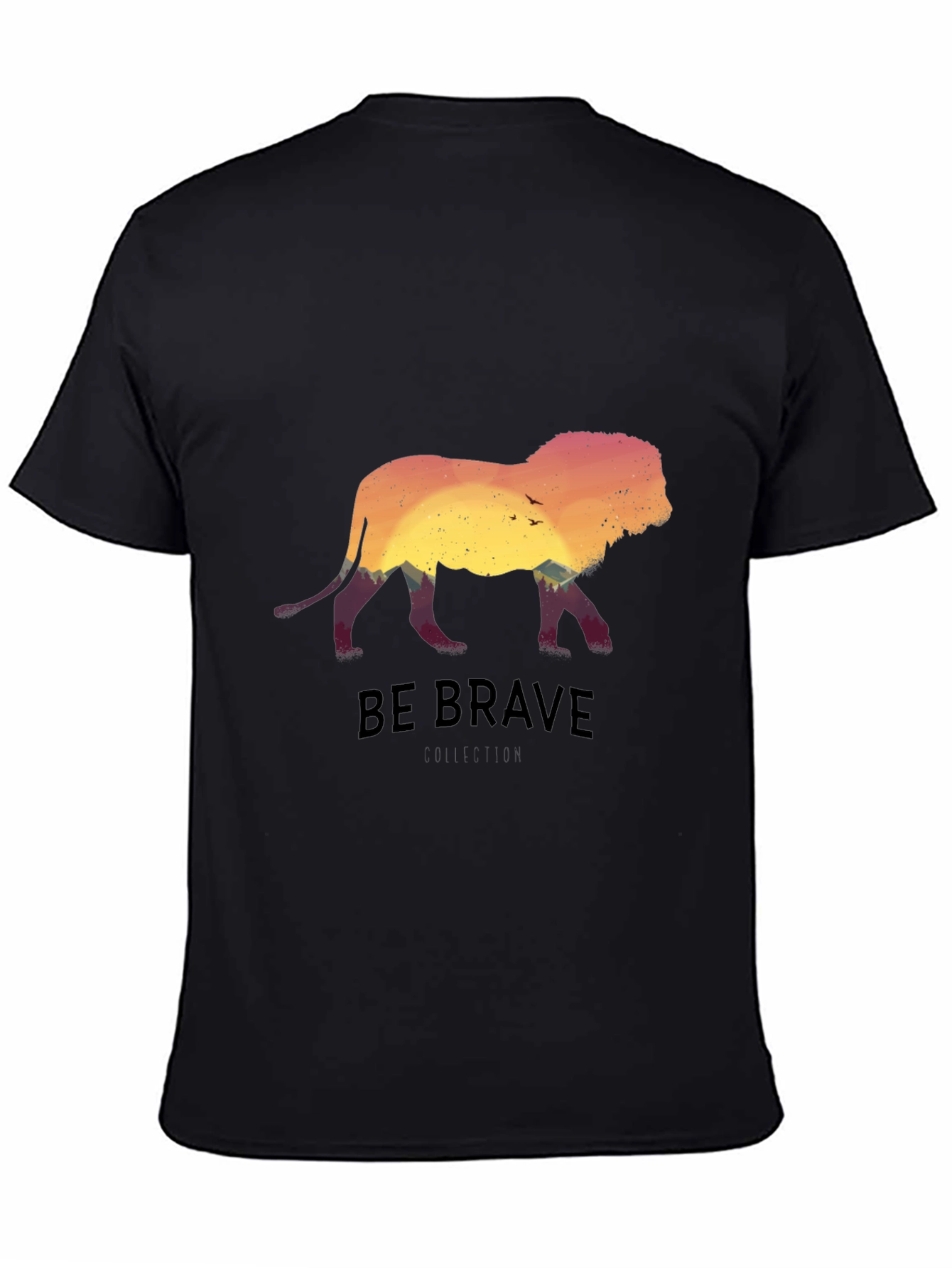 Be Brave Lion Silhouette Graphic Tee