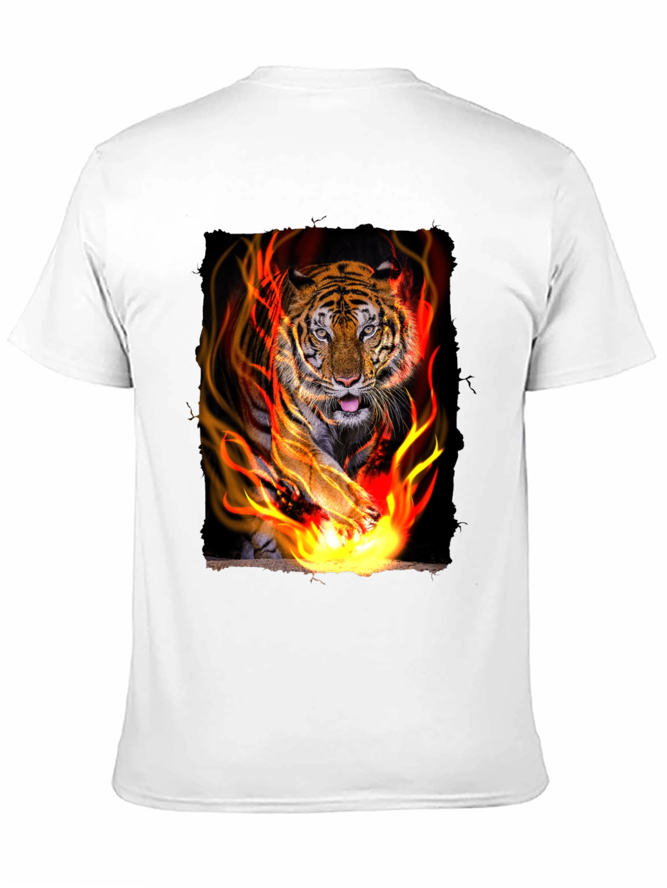 Tiger Graphic Tee - Mens Black T-Shirt