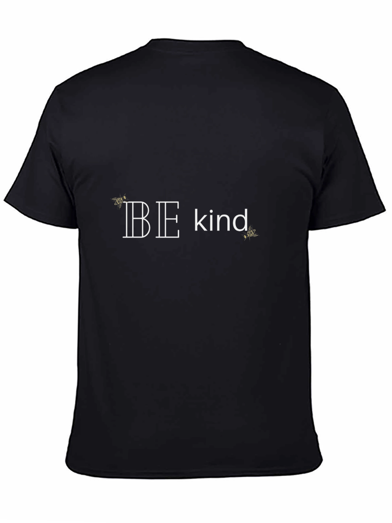 Be Kind Graphic Tee - Black Cotton T-Shirt