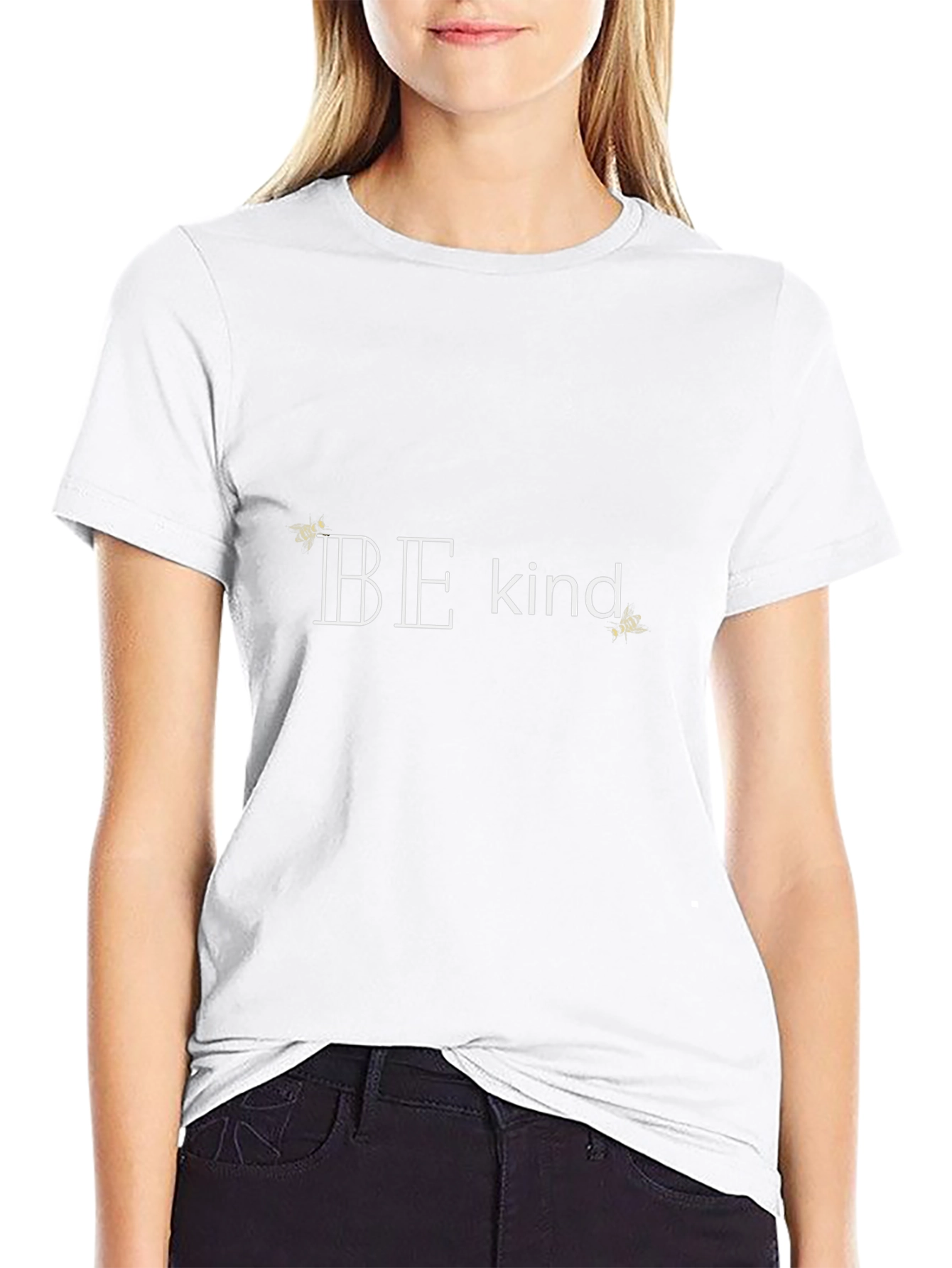 Be Kind Graphic Tee - Black Cotton T-Shirt