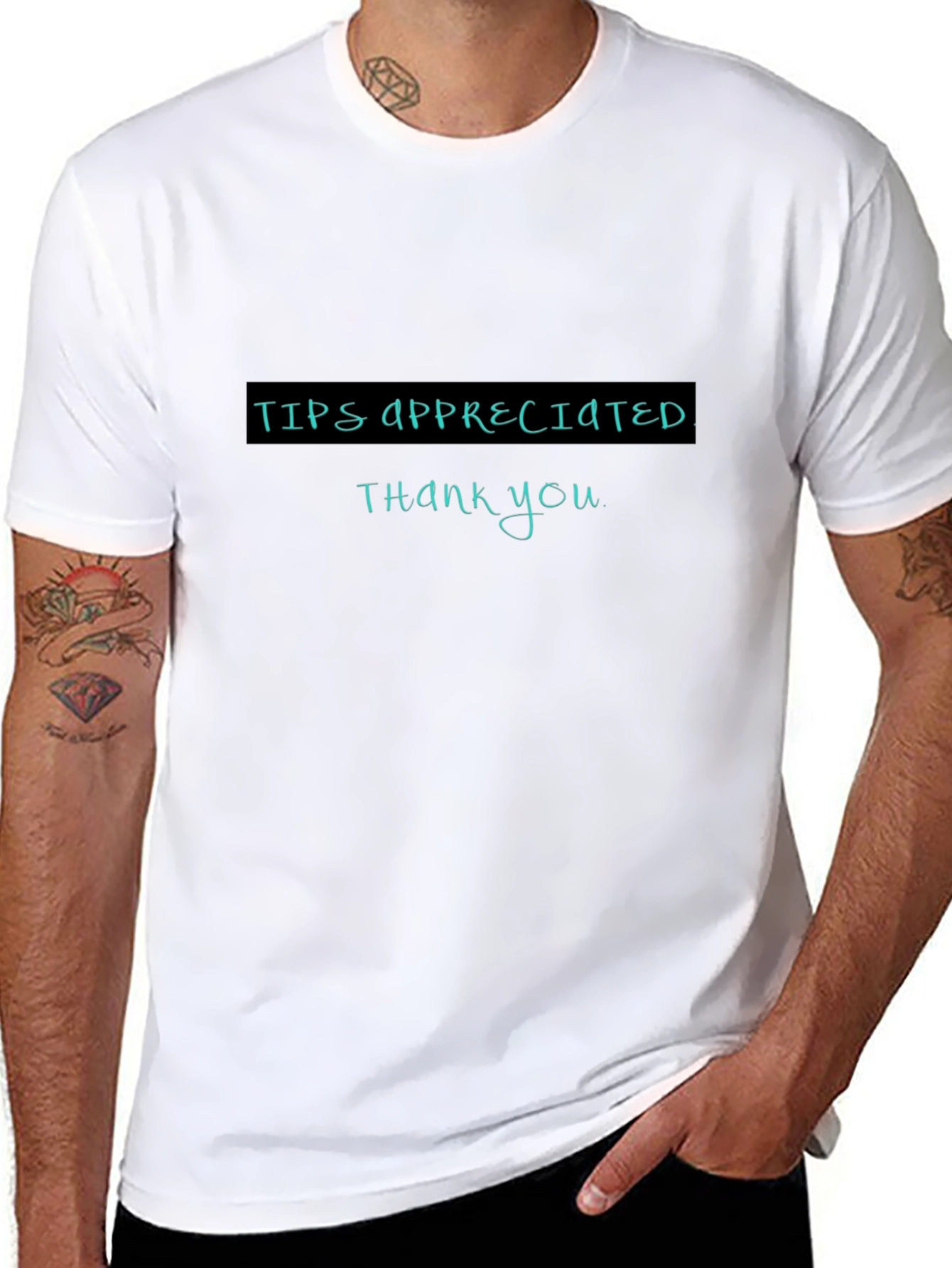 Tips Appreciated Crewneck T-Shirt