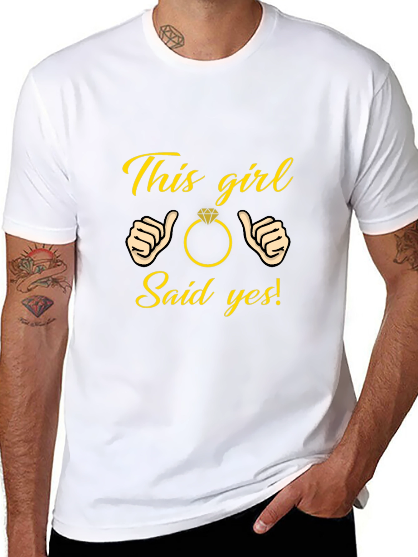 This Girl Said Yes T-Shirt Engagement Gift