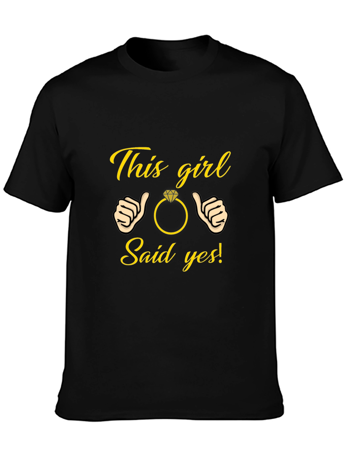This Girl Said Yes T-Shirt Engagement Gift