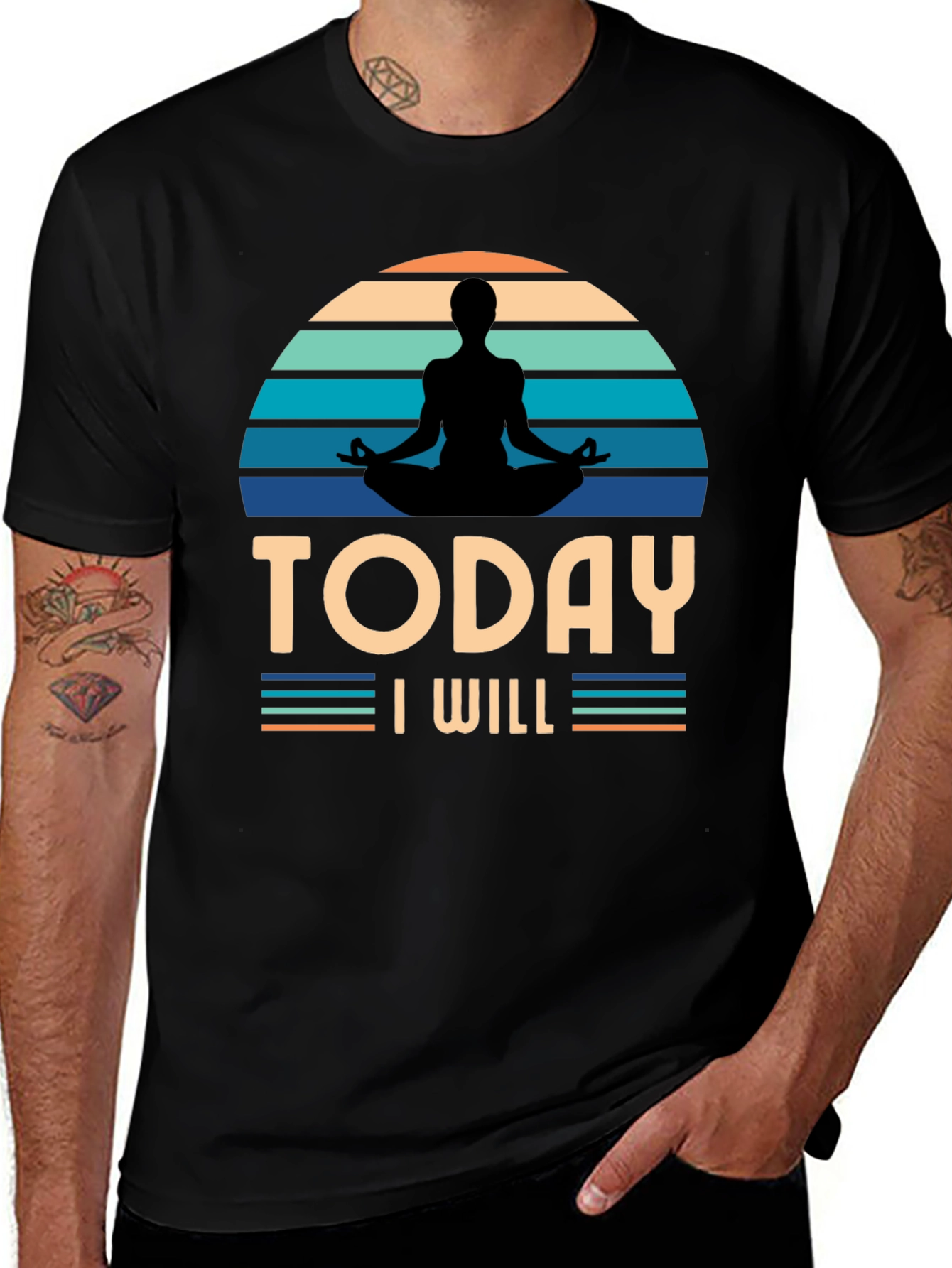 Today I Will Yoga T-Shirt - Meditate in Style!