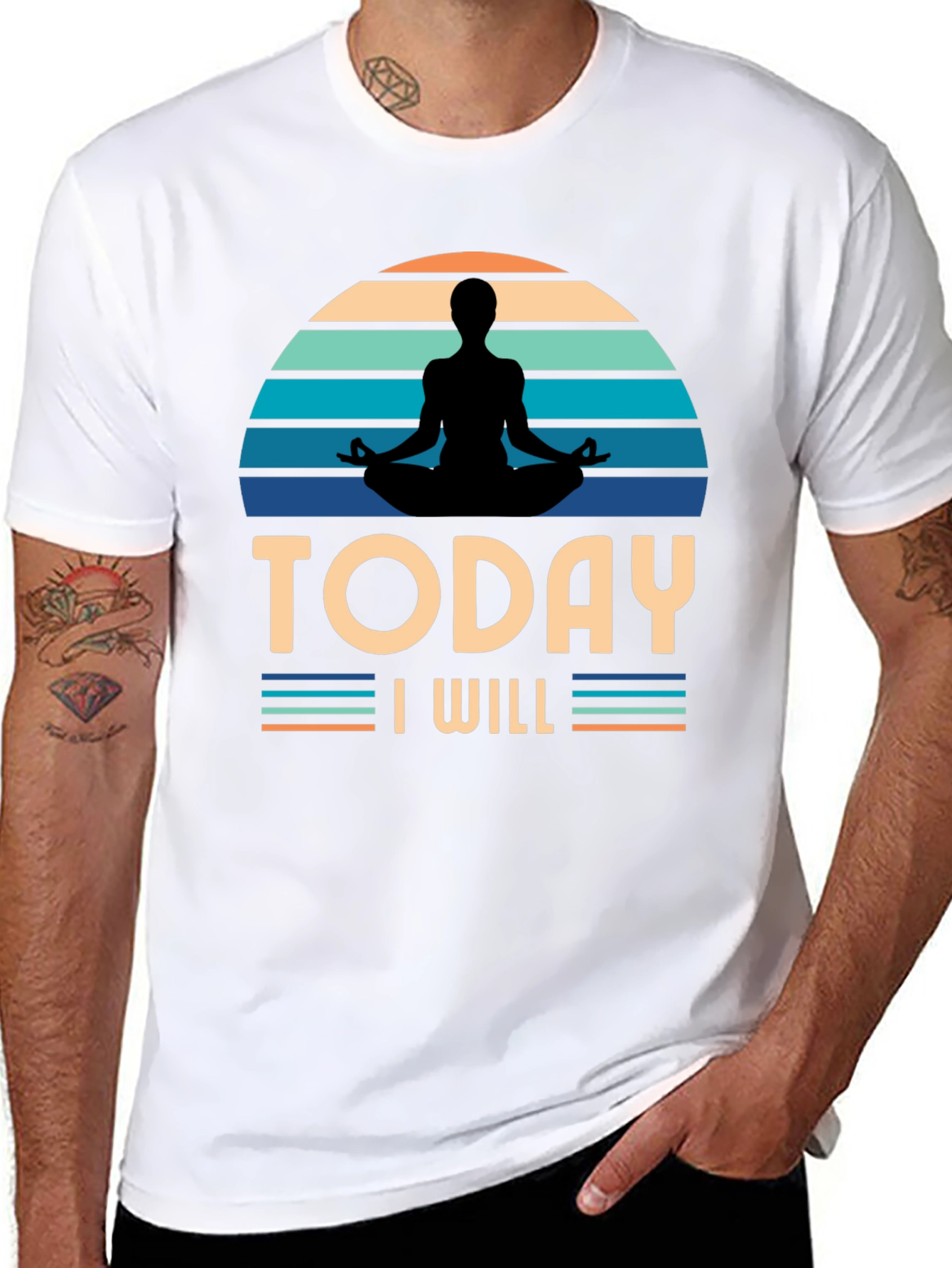 Today I Will Yoga T-Shirt - Meditate in Style!