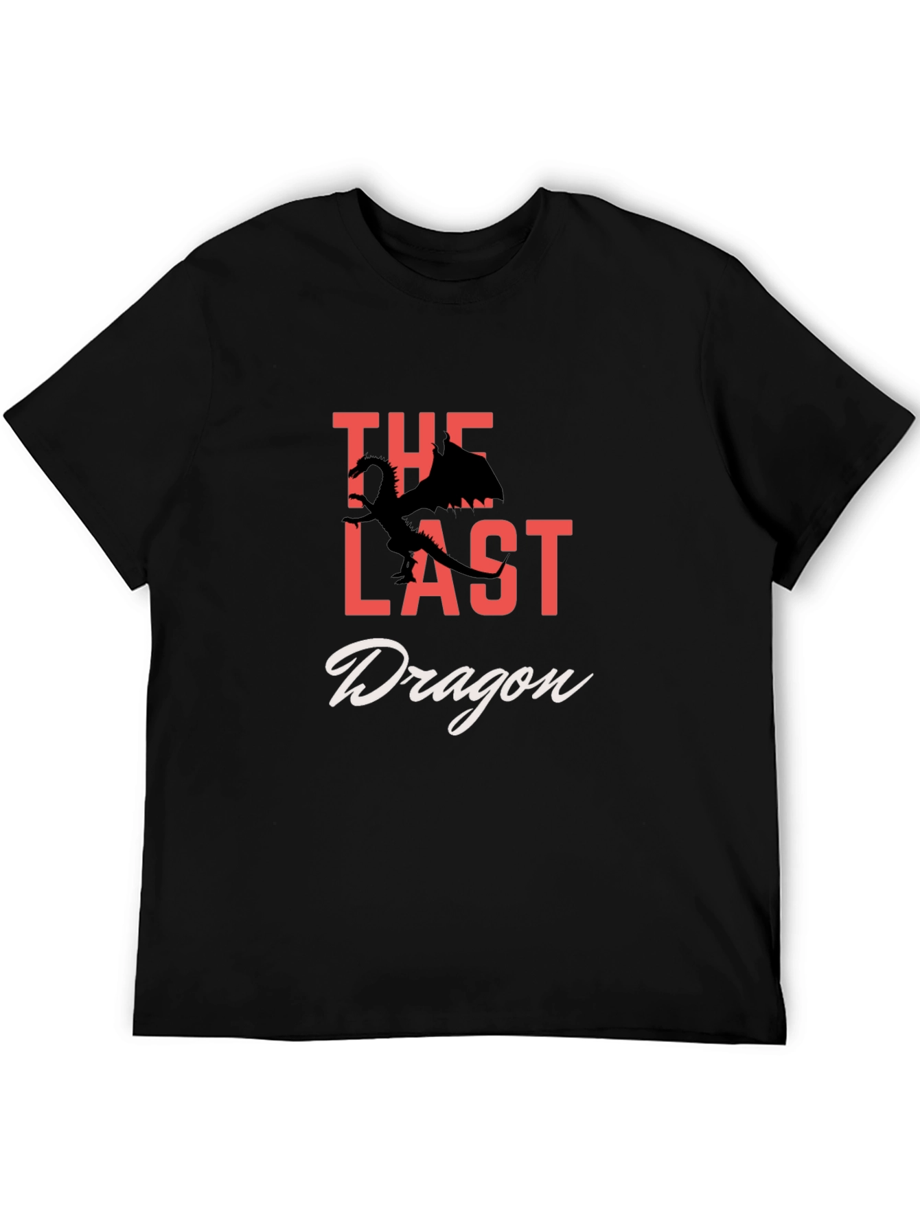 The Last Dragon Graphic Tee - Fantasy Black T-Shirt