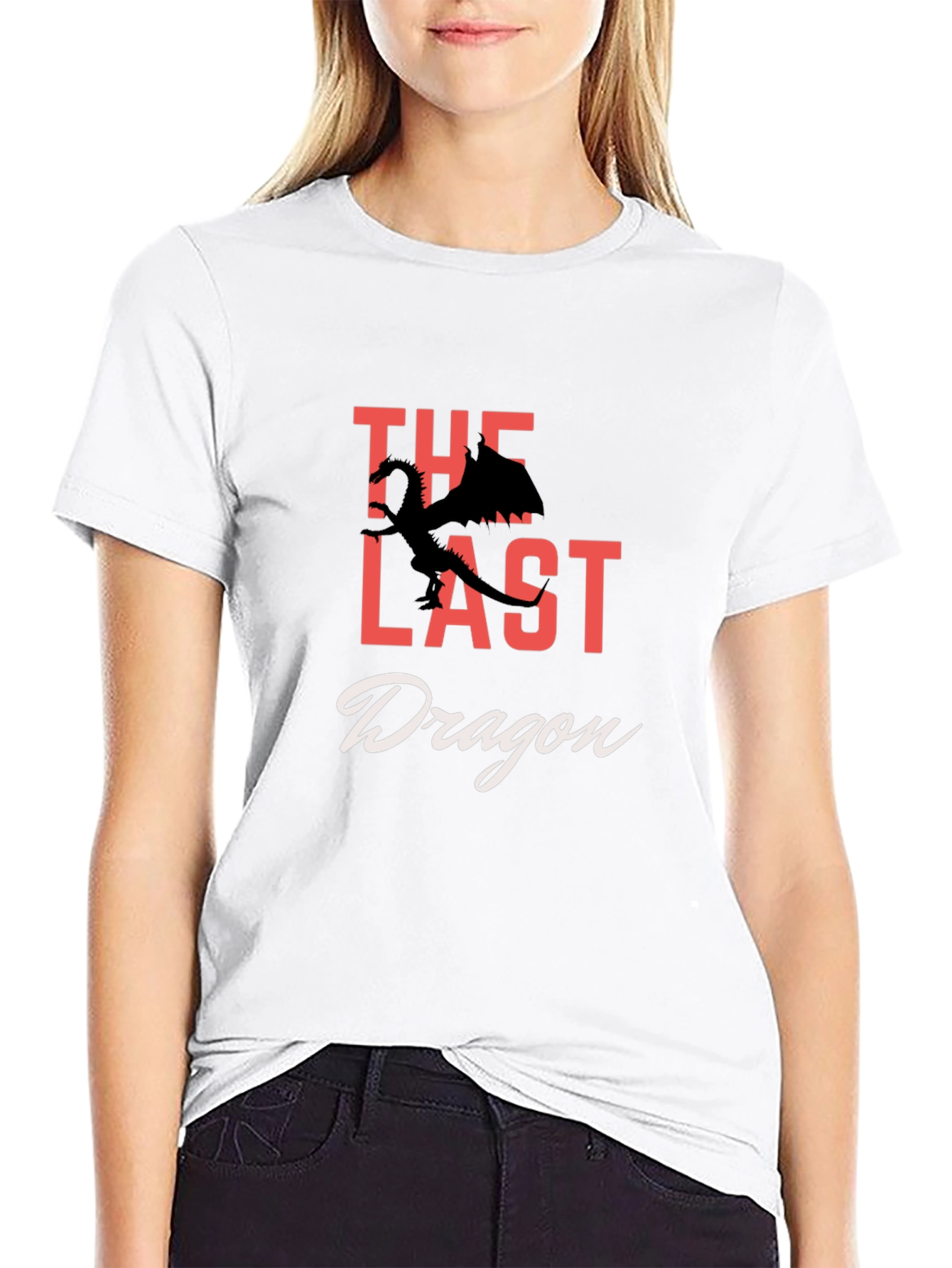 The Last Dragon Graphic Tee - Fantasy Black T-Shirt