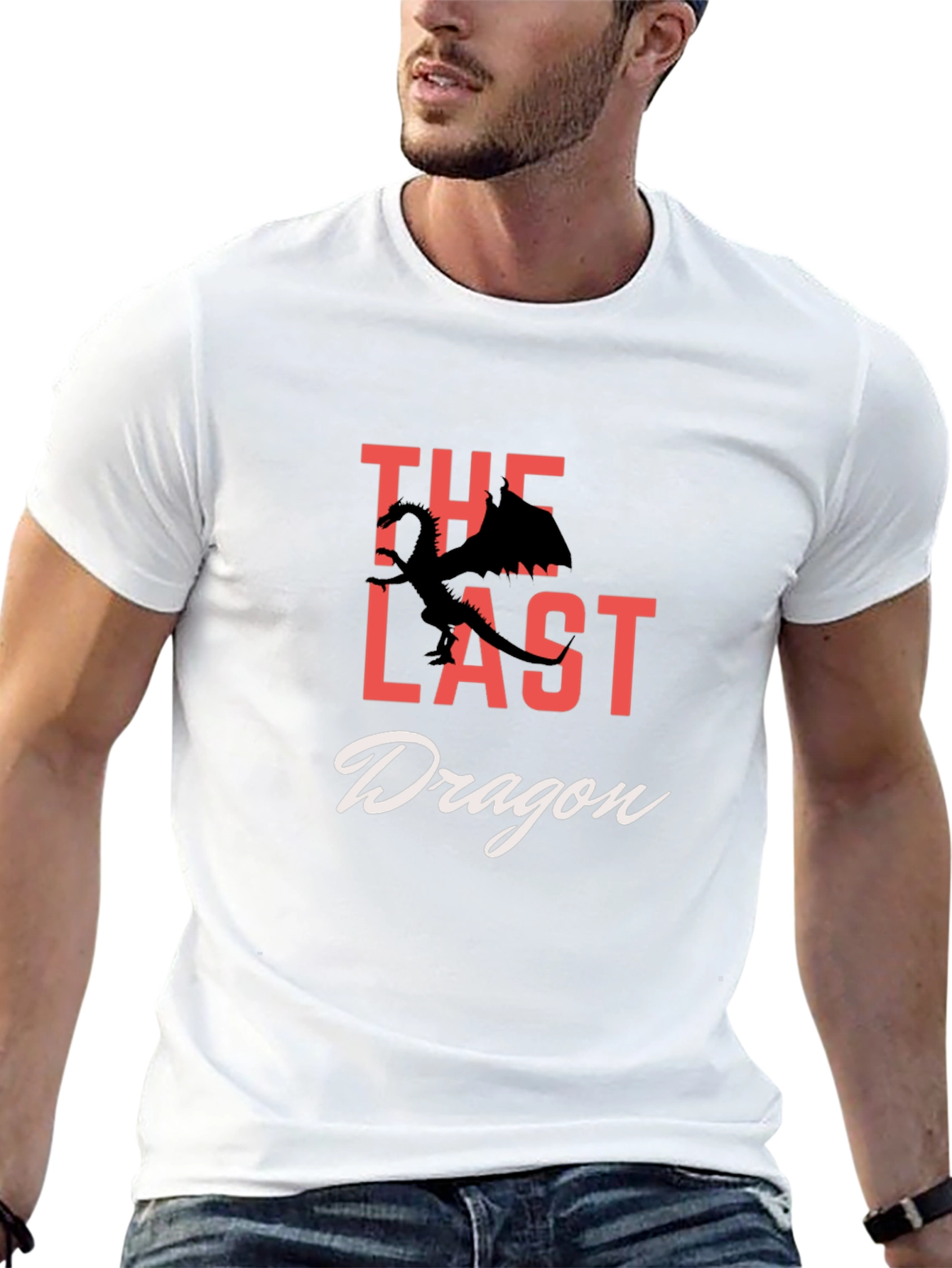 The Last Dragon Graphic Tee - Fantasy Black T-Shirt