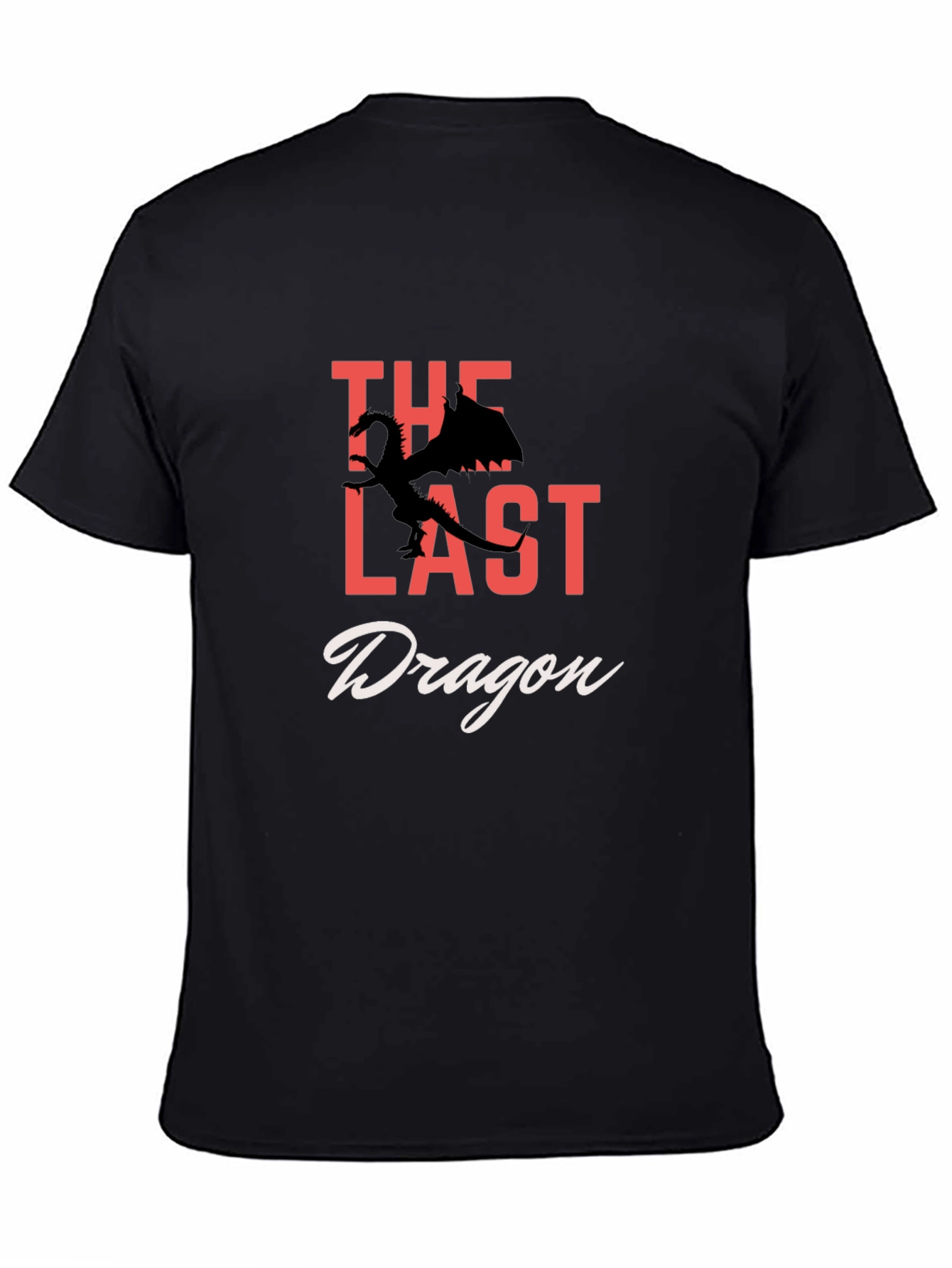 The Last Dragon Graphic Tee - Fantasy Black T-Shirt