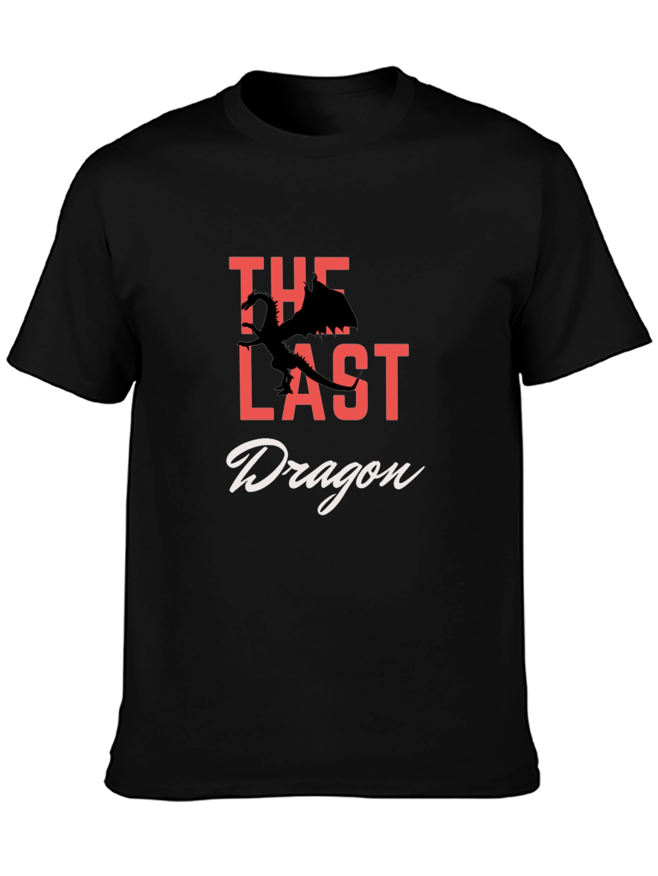The Last Dragon Graphic Tee - Fantasy Black T-Shirt