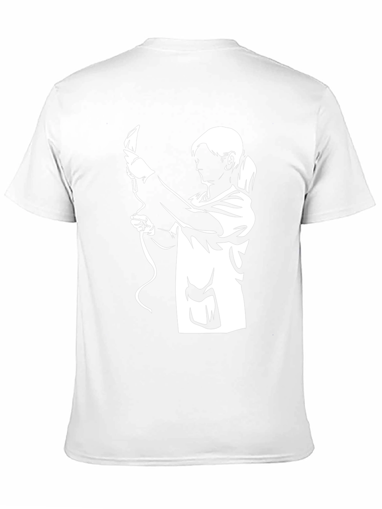 Black T-Shirt with Medical Worker Graphic