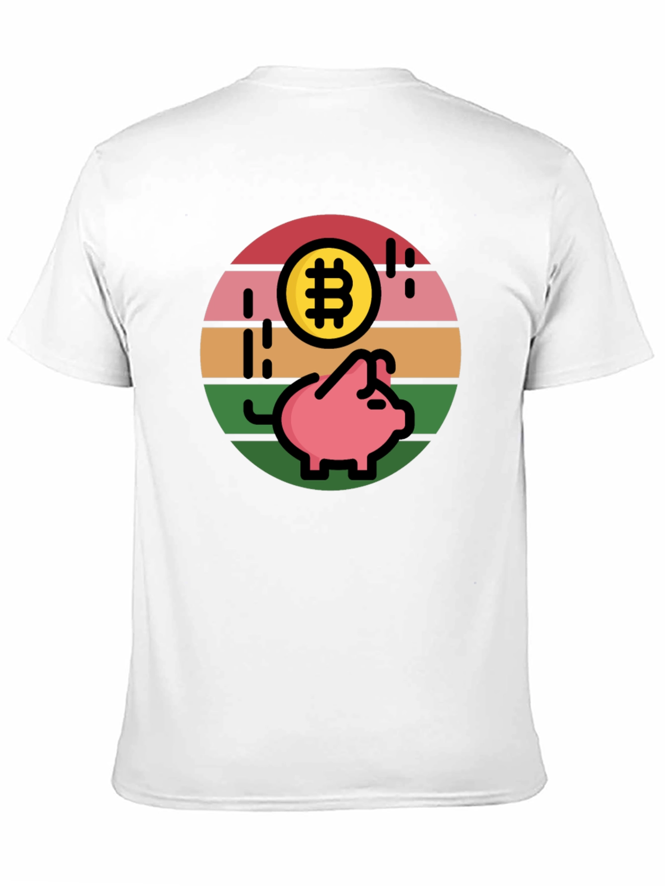 Bitcoin Piggy Bank T-Shirt - Crypto Savings Tee